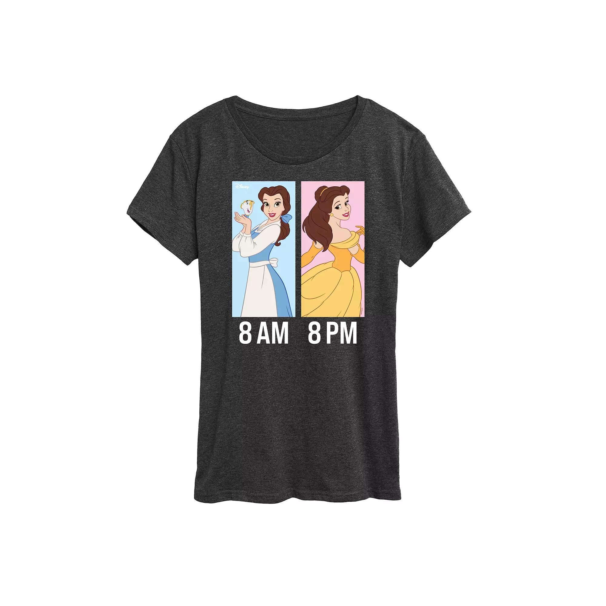 Disney Princess Belle Women's AM to PM Graphic Tee,  Product Image