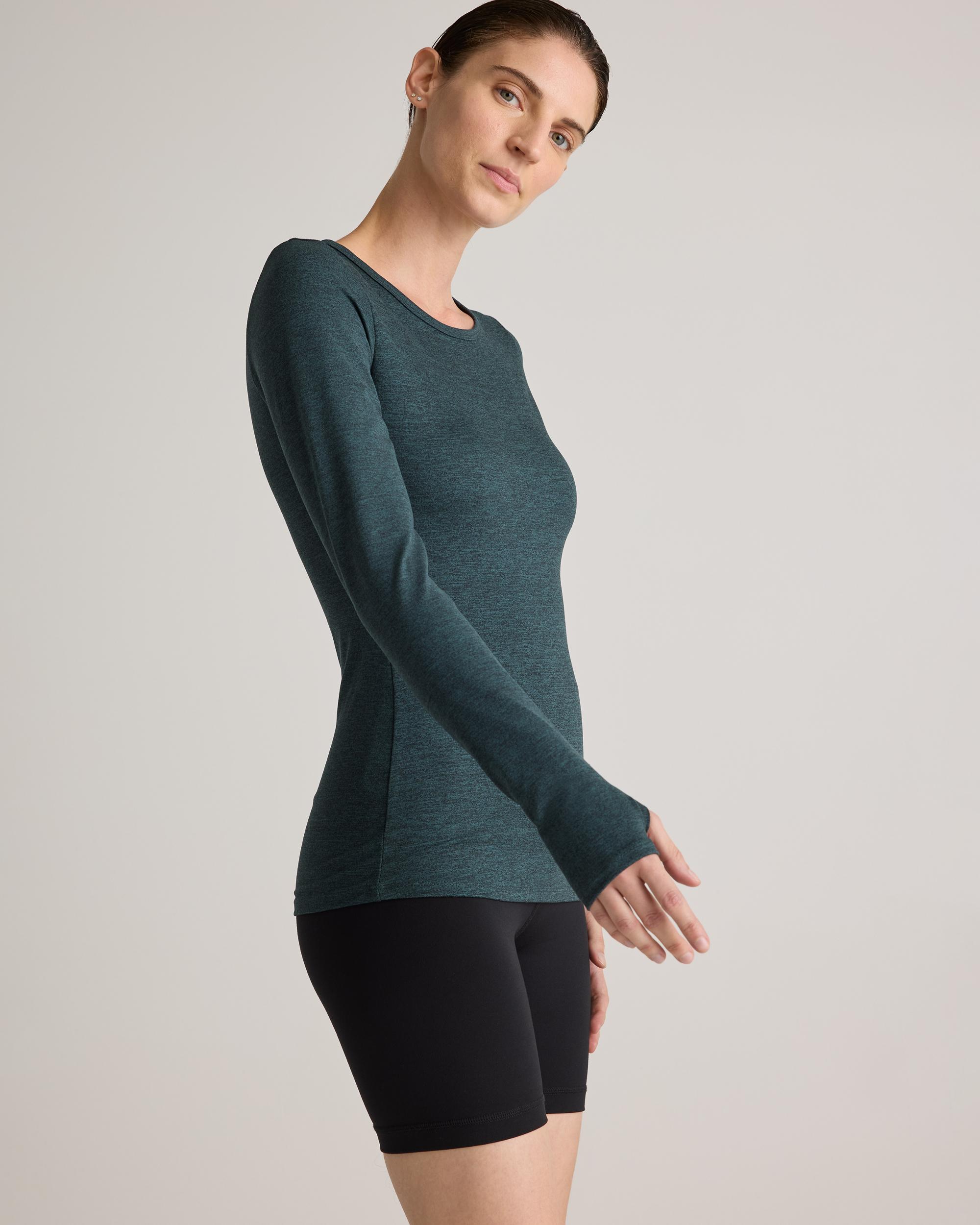 Quince | Women's Ultra-Soft Fitted Long Sleeve Top Size XS, Polyester Product Image