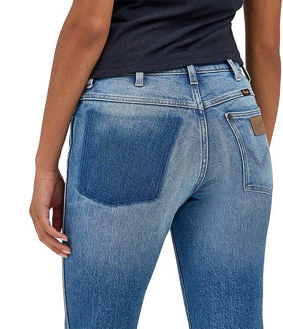 Wrangler Wrancher Mid Rise Shadow Pocket Boot Leg Jeans Product Image
