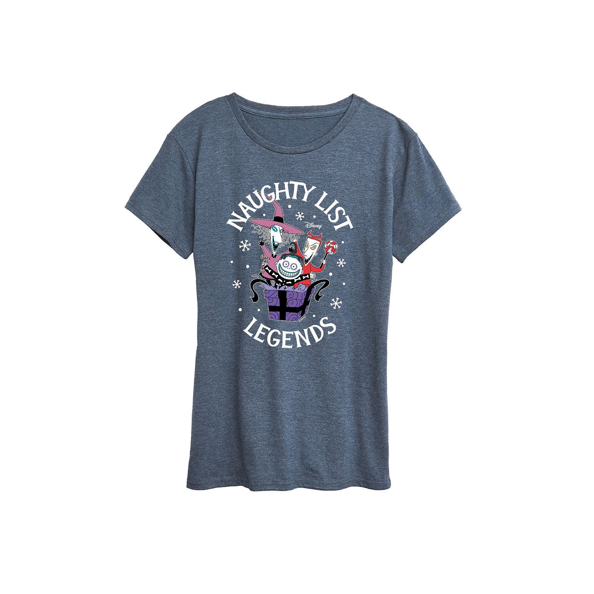 Disney's Nightmare Before Christmas Women's Naughty List Legends Graphic Tee, Girl's,  Product Image