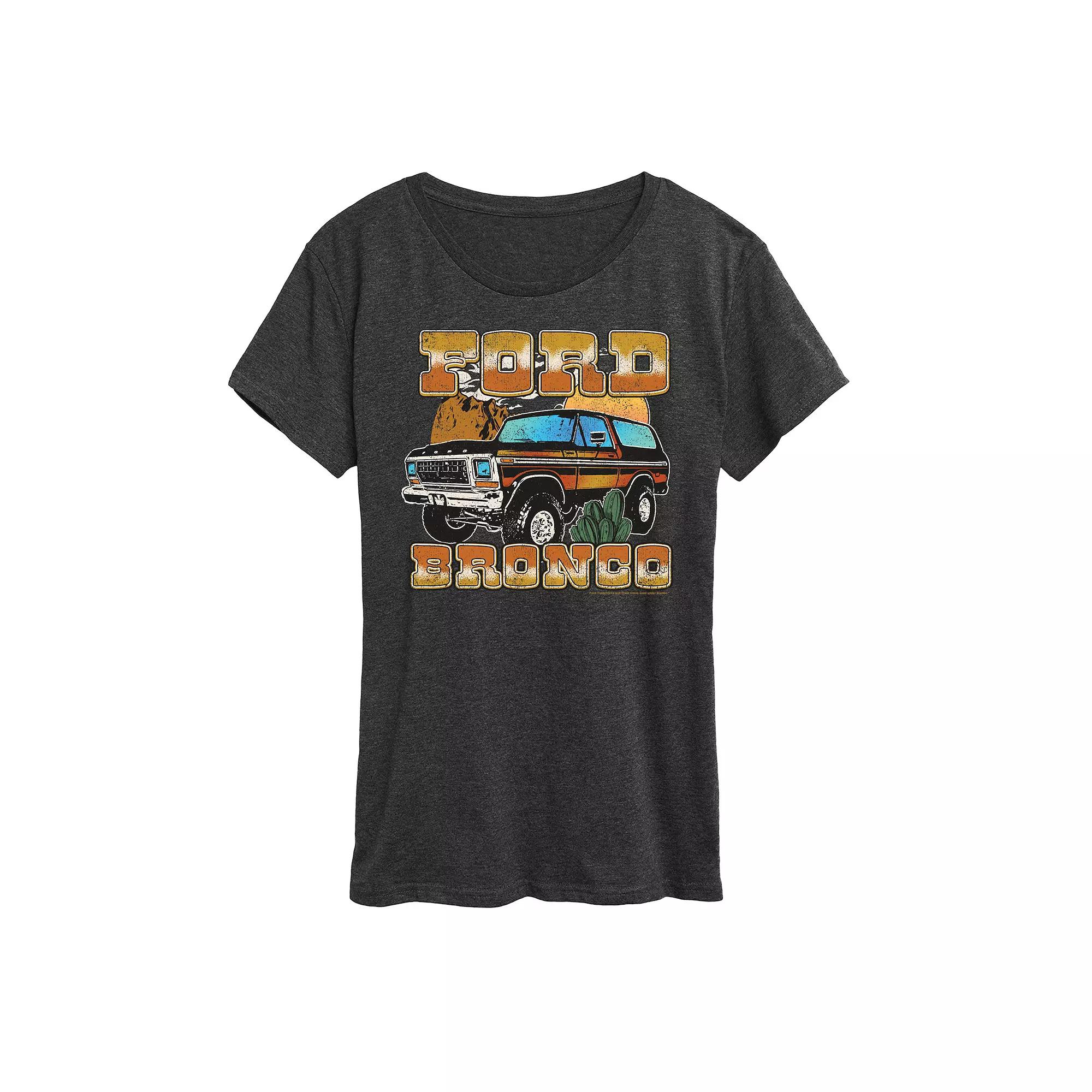 Women's Ford Vintage Bronco Desert Graphic Tee,  Product Image