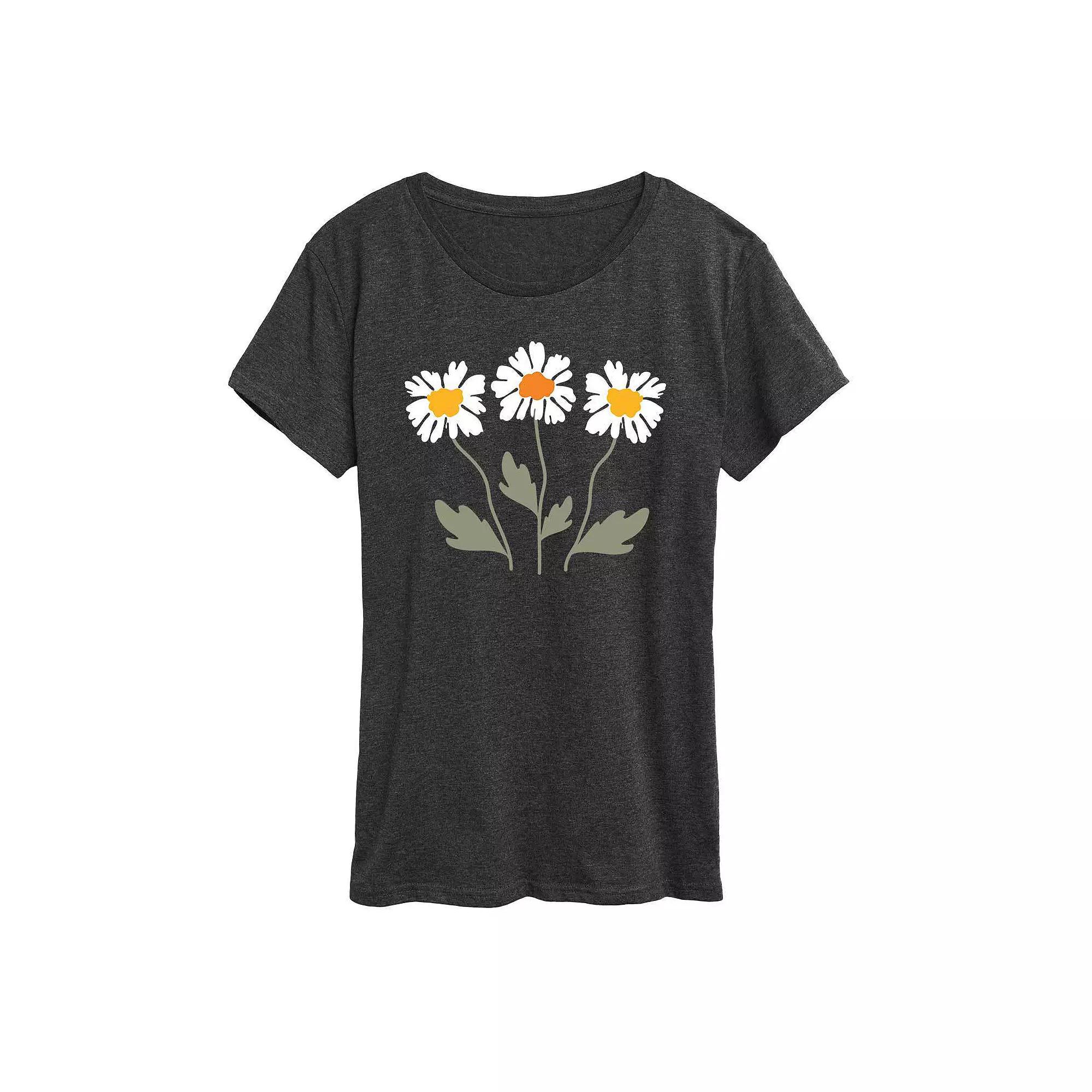 Plus Retro Daisies Graphic Tee, Women's,  Product Image