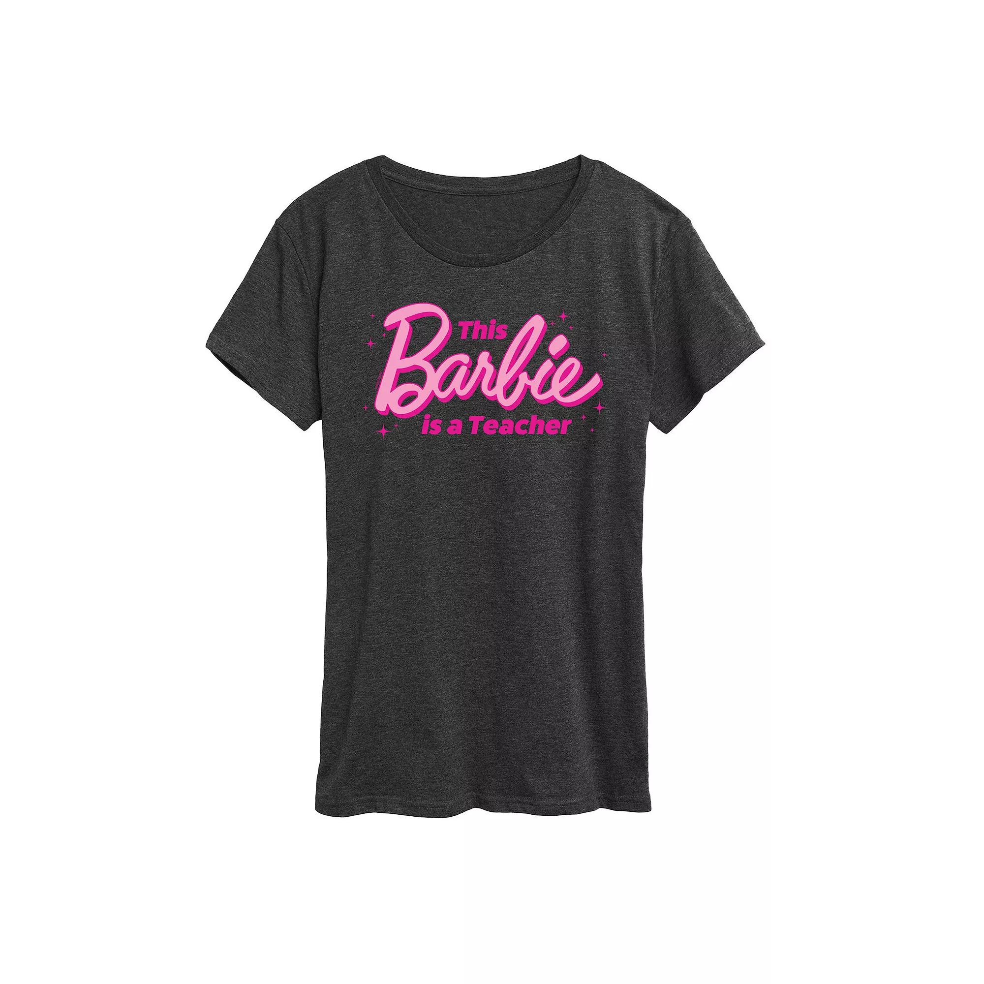 Women's Barbie® This Barbie Is A Teacher Graphic Tee, Girl's,  Product Image
