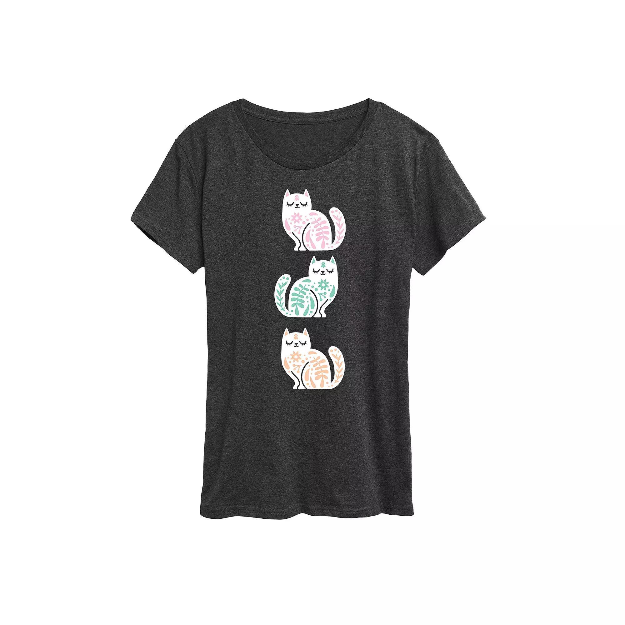 Women's Scandinavian Cats Graphic Tee,  Product Image