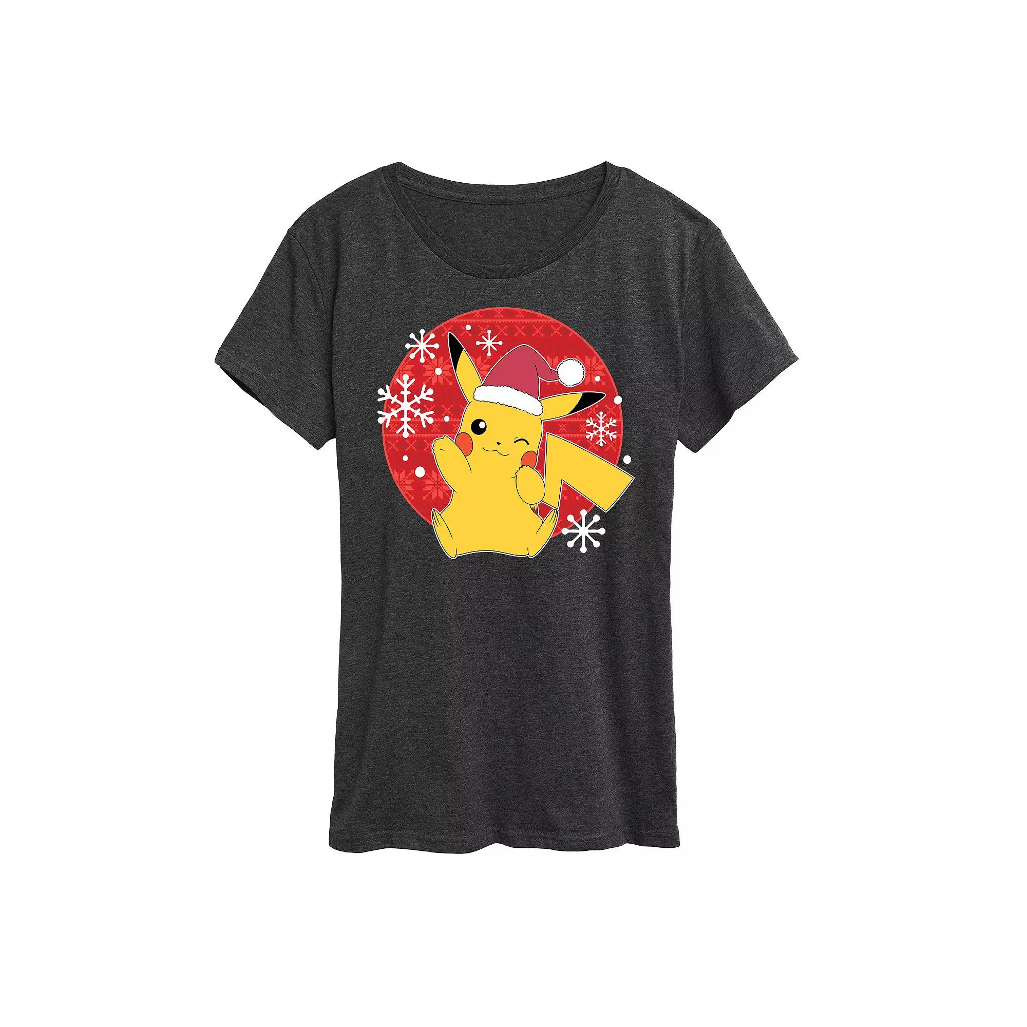 Women's Pokemon Pikachu Ugly Sweater Tee, Girl's,  Product Image