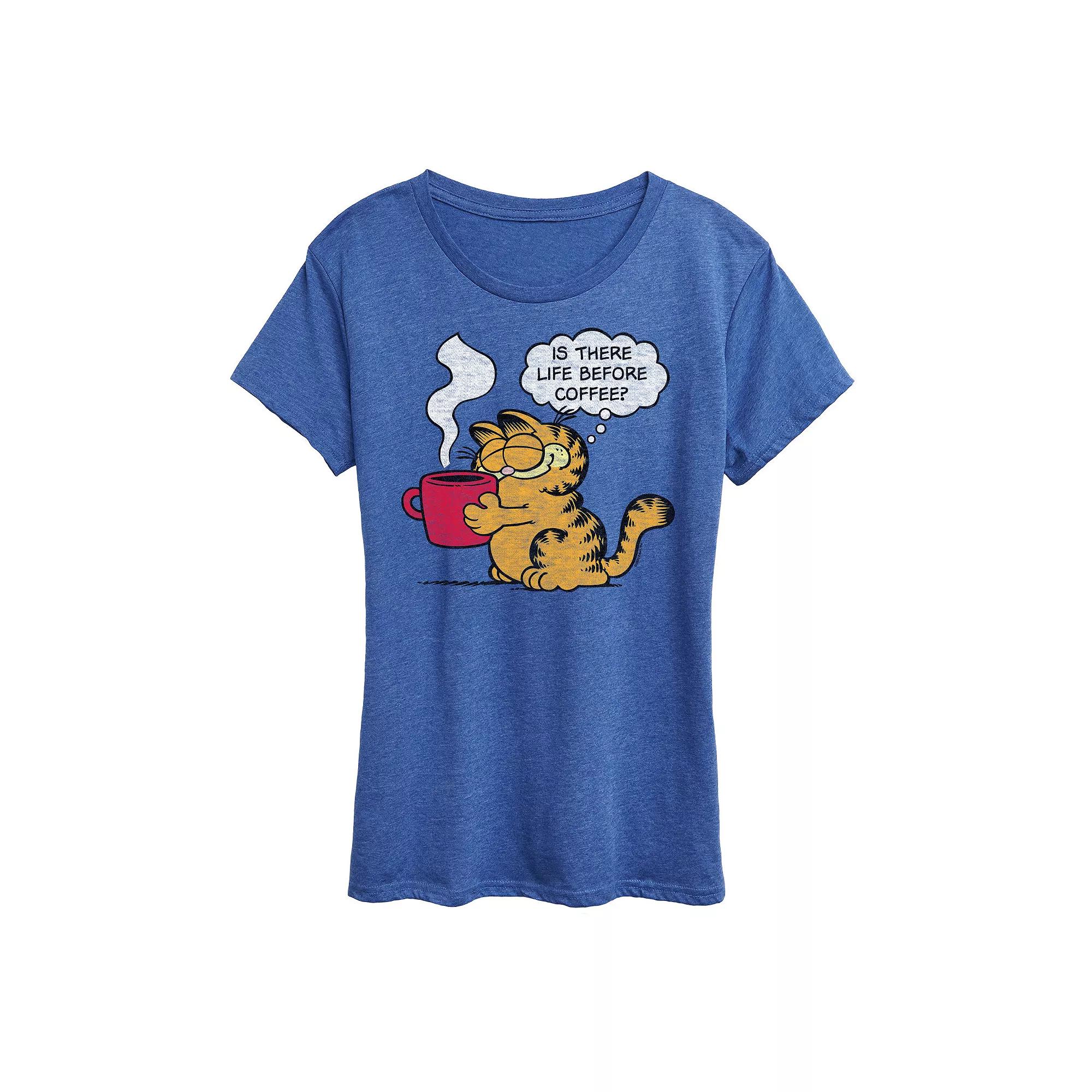 Women's Garfield Life Before Coffee Graphic Tee, Girl's,  Product Image