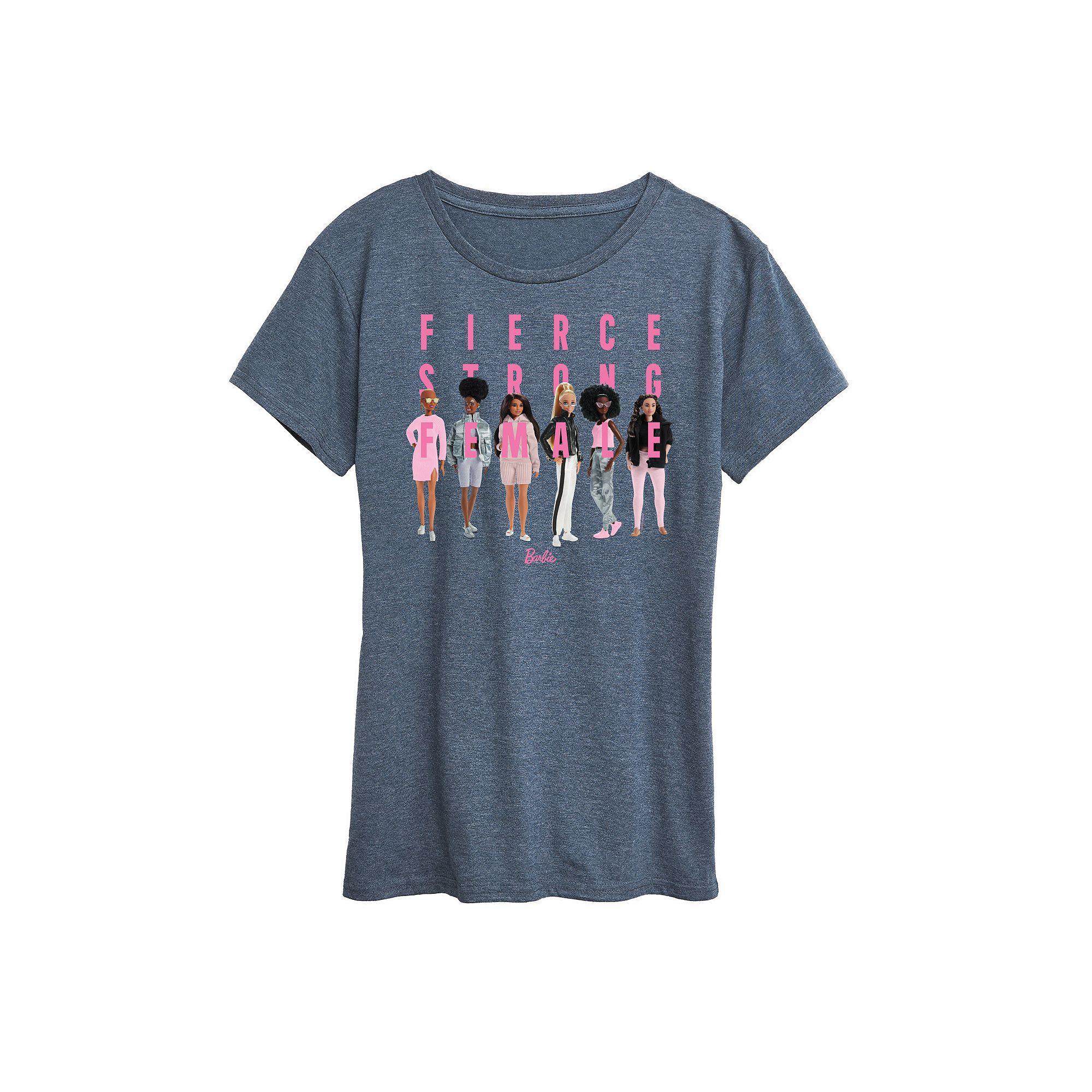 Women's Barbie® Fierce Strong Female Graphic Tee, Girl's,  Product Image