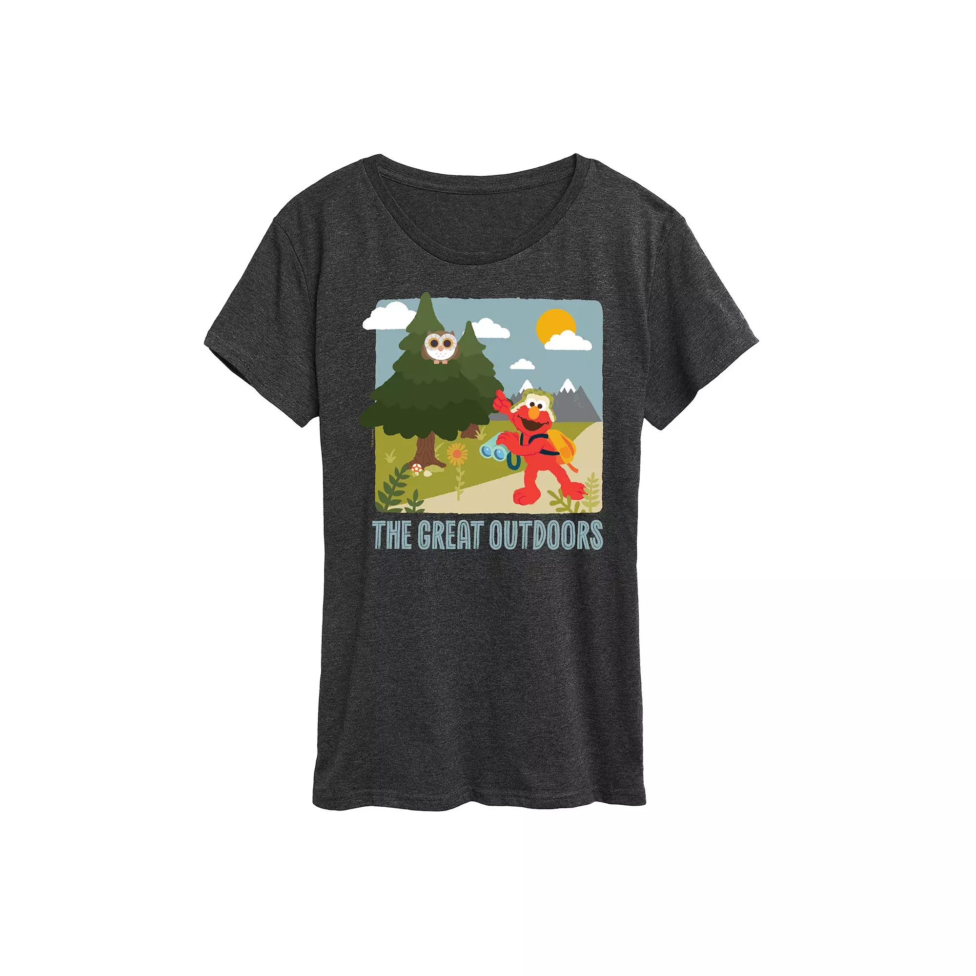 Women's Sesame Street Elmo The Great Outdoor Graphic Tee,  Product Image