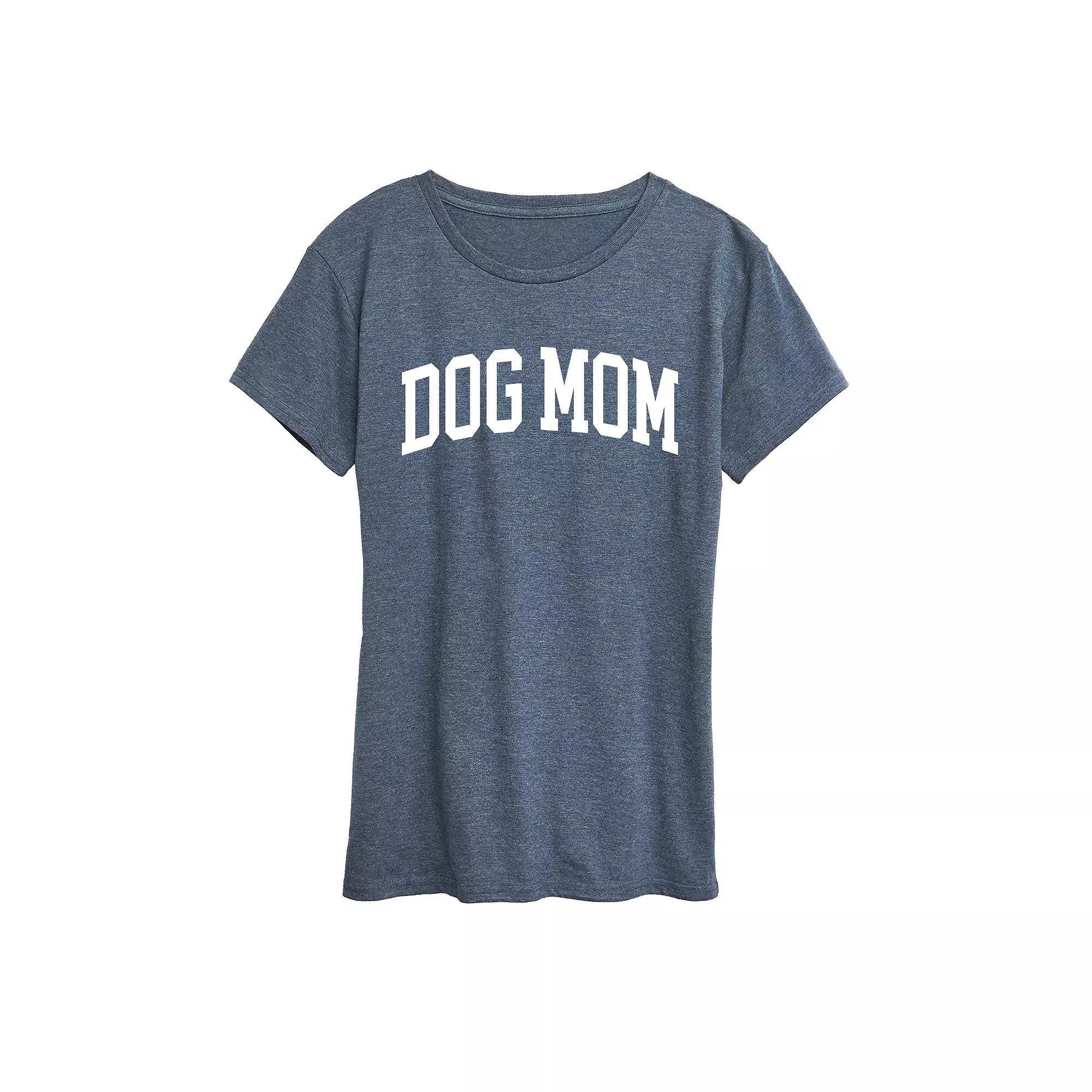 Women's Dog Mom Collegiate Graphic Tee, Girl's,  Product Image