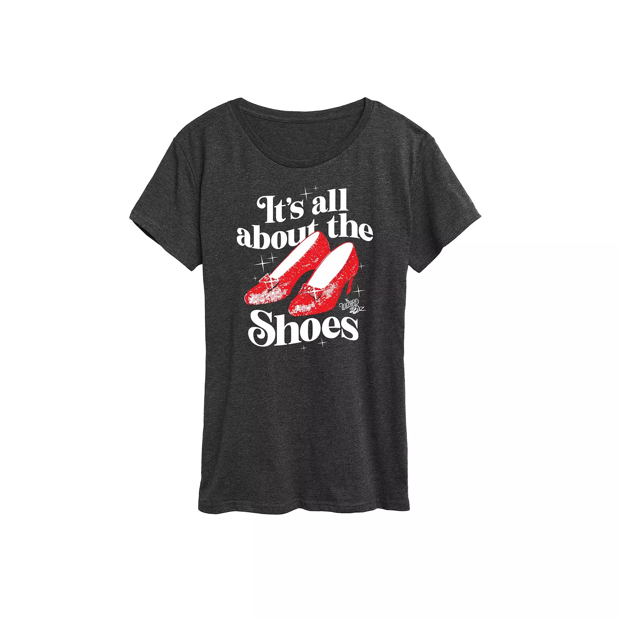 Women's Wizard Of Oz Shoes Graphic Tee,  Product Image