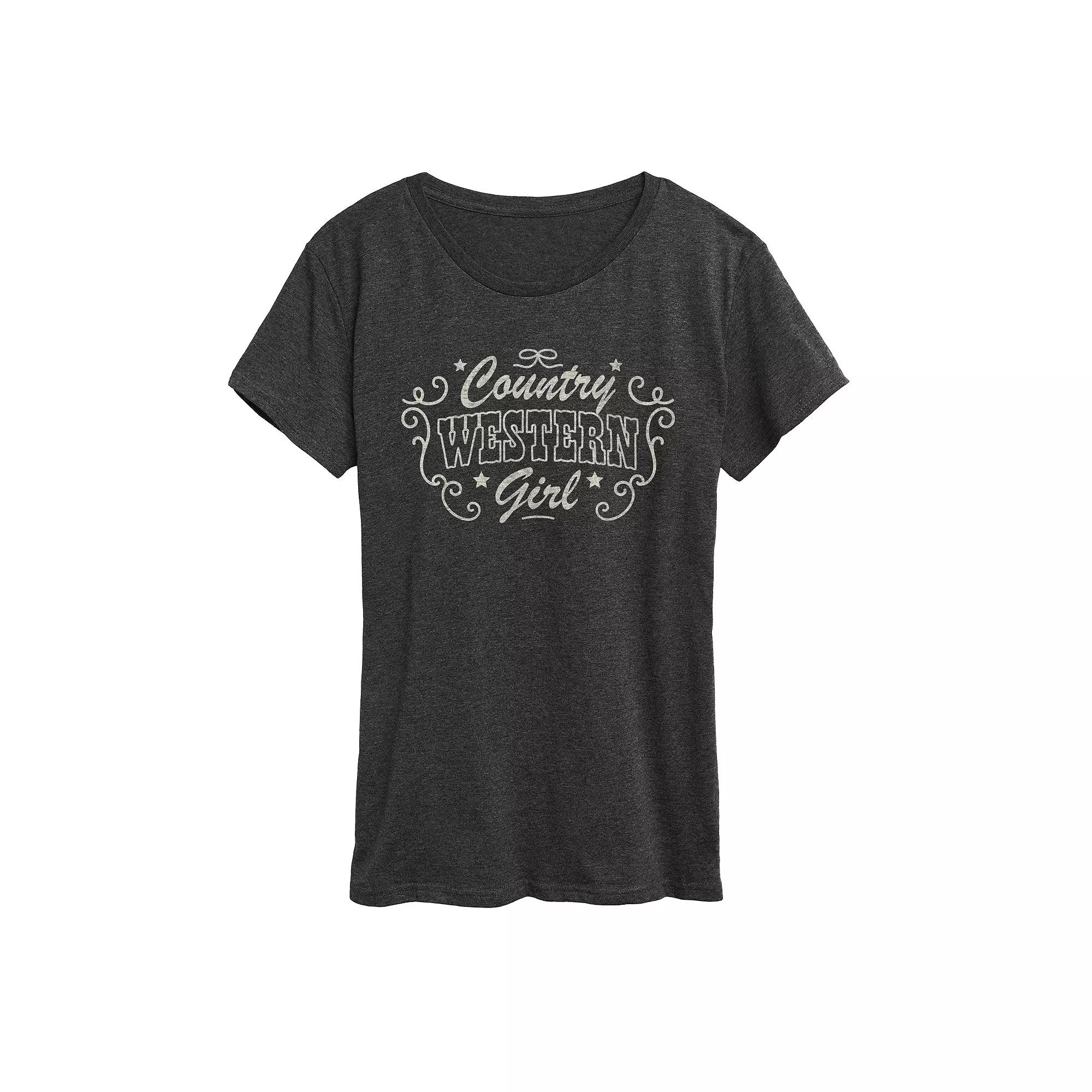 Women's Country Western Girl Graphic Tee,  Product Image