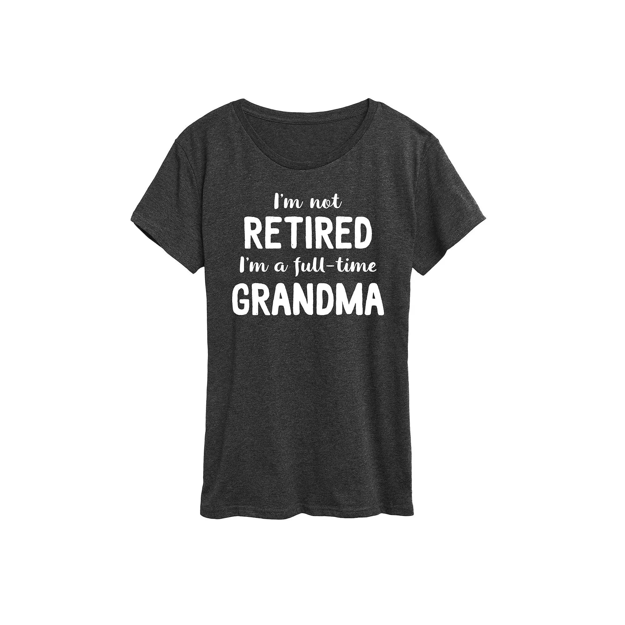 Women's Not Retired Grandma Graphic Tee, Girl's,  Product Image