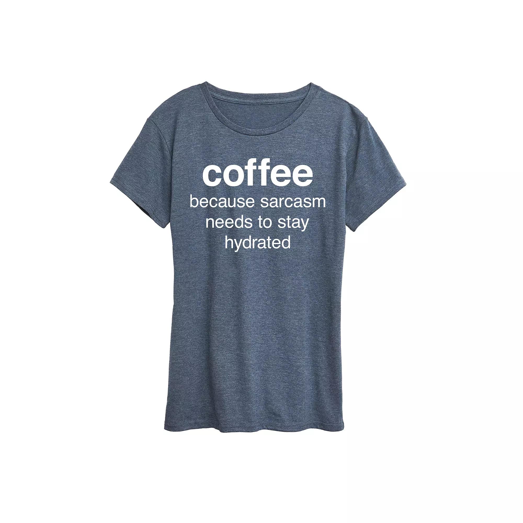 Women's Coffee Sarcasm Graphic Tee,  Product Image