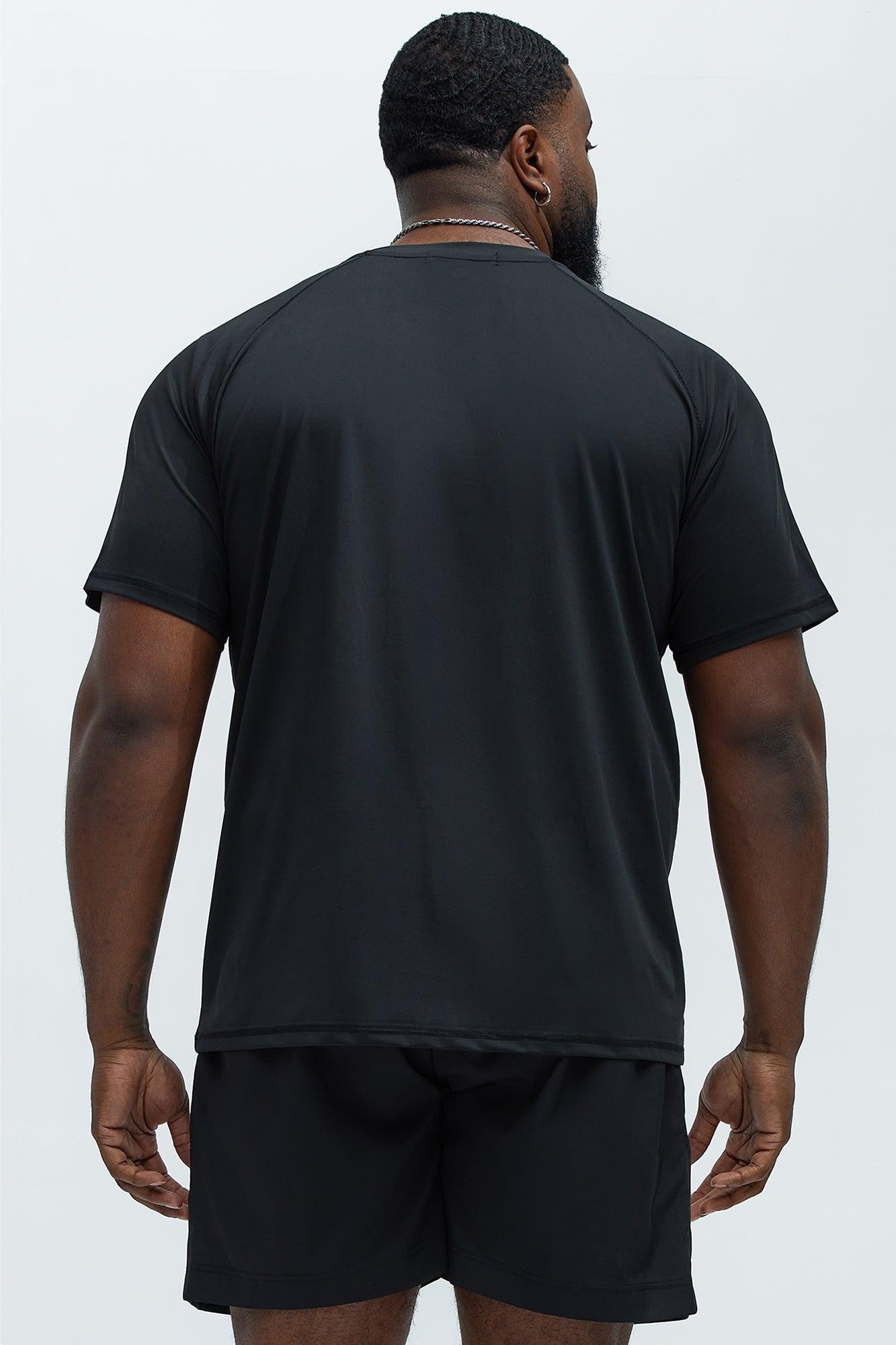 Vital Active Raglan Tee - Black Product Image