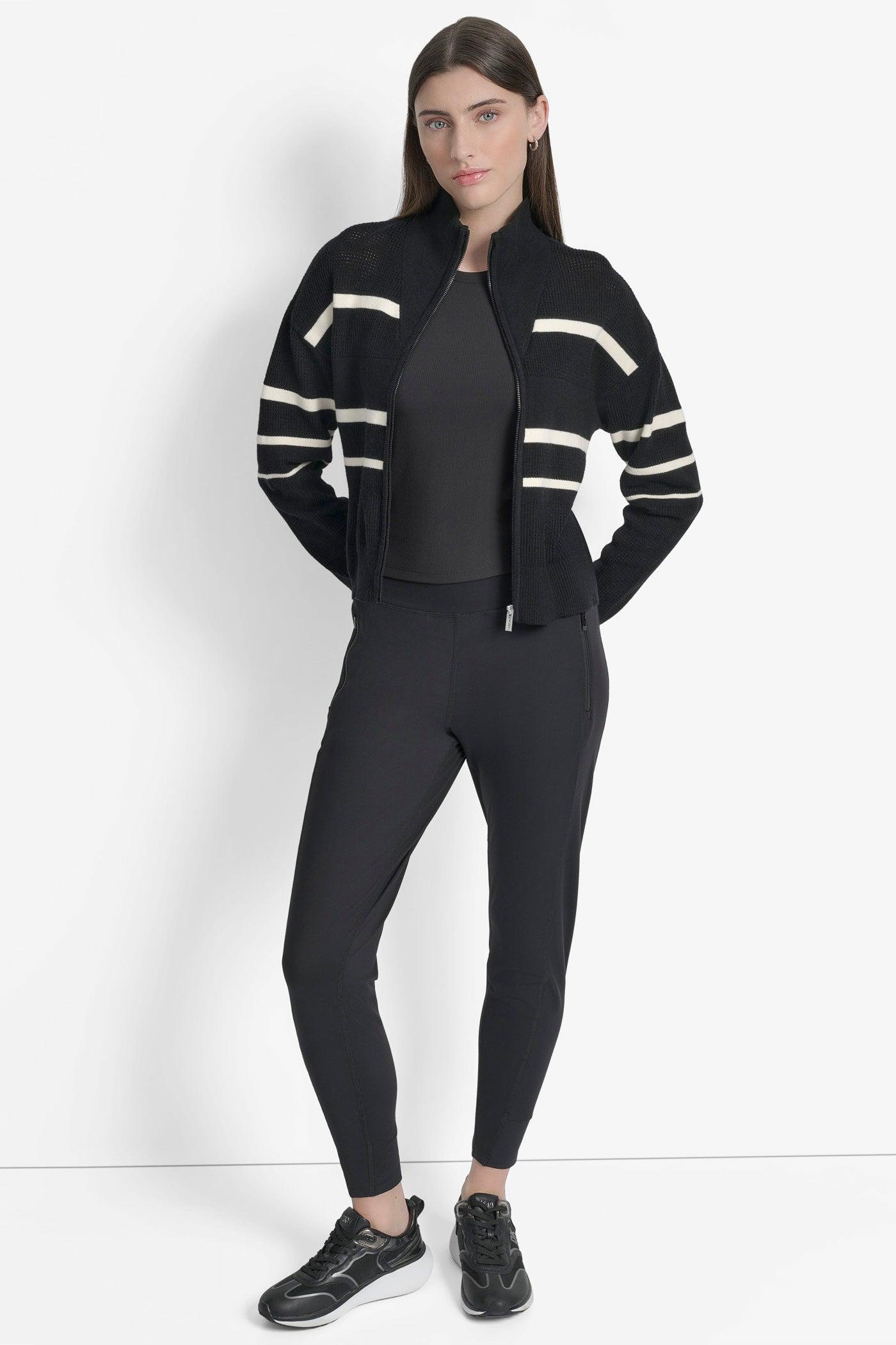 LOGO STRIPE OPEN-STITCH CARDIGAN JACKET Product Image