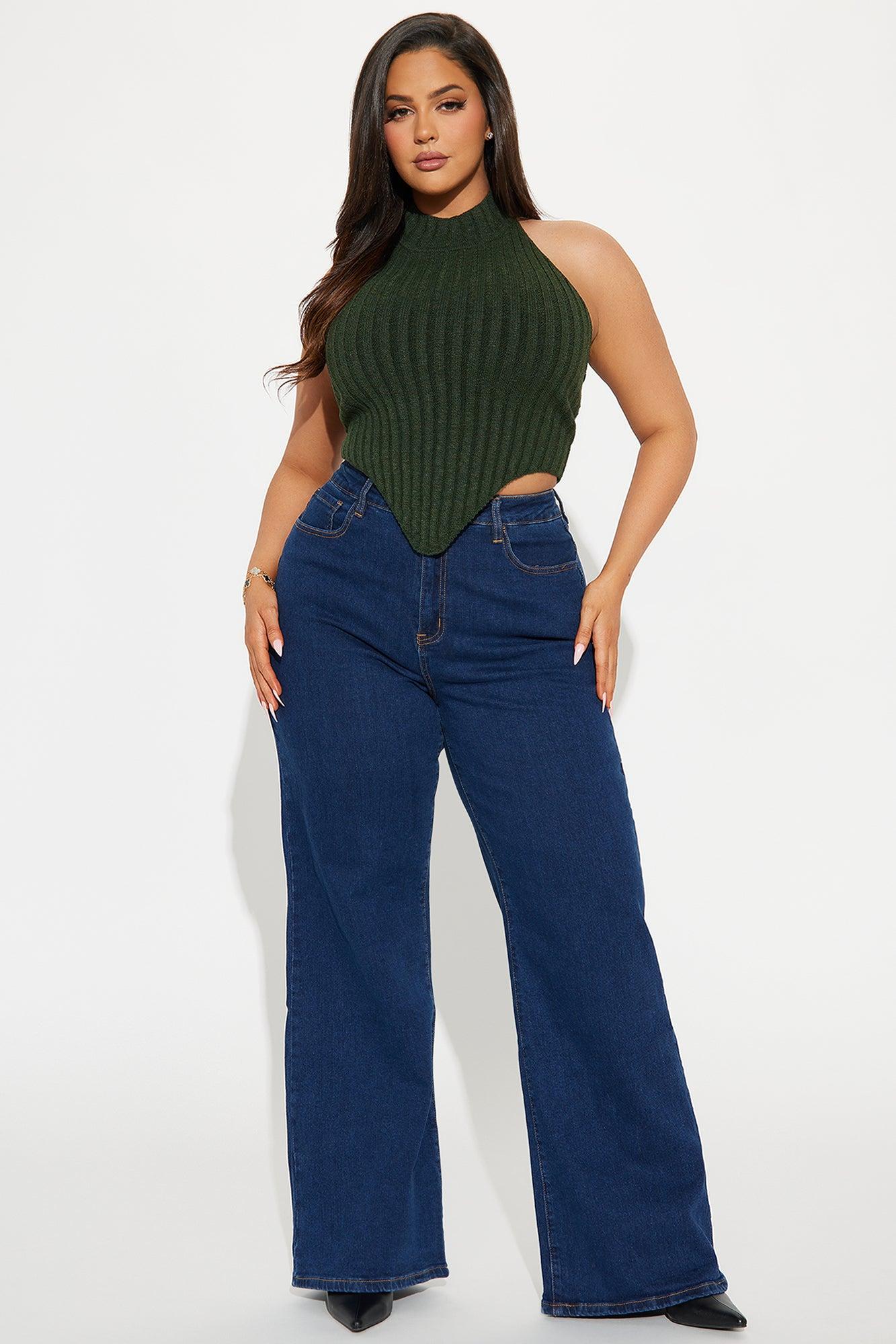 Kinslie Sweater Top - Olive Product Image