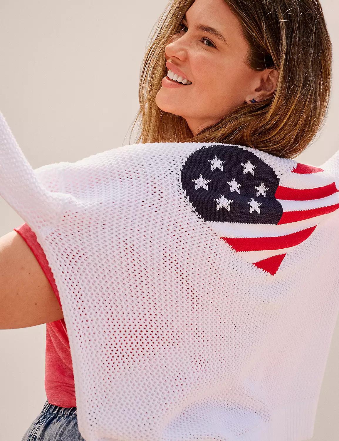 Americana Heart Sweater Product Image