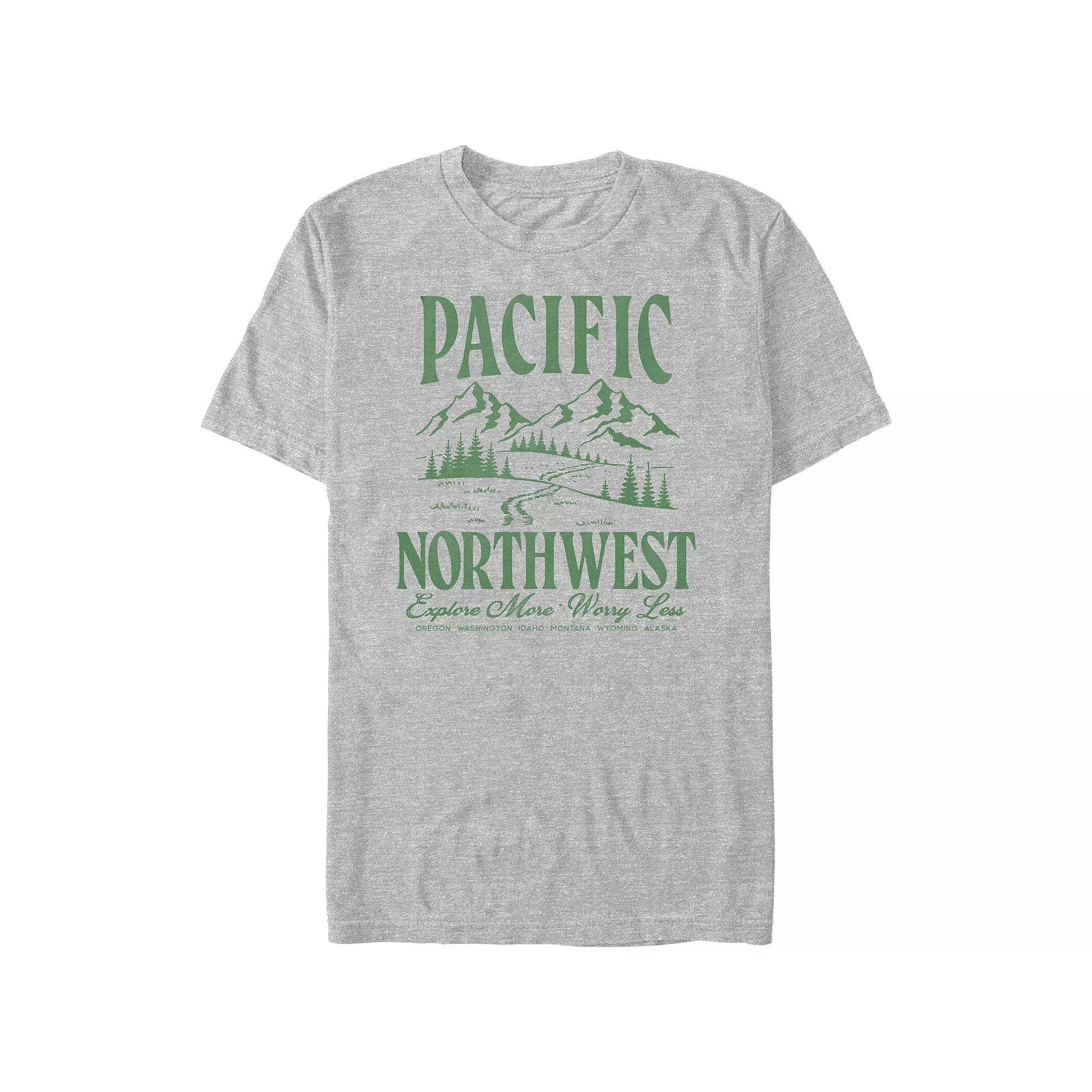 Big & Tall Pacific Northwest Graphic Tee, Men's,  Product Image