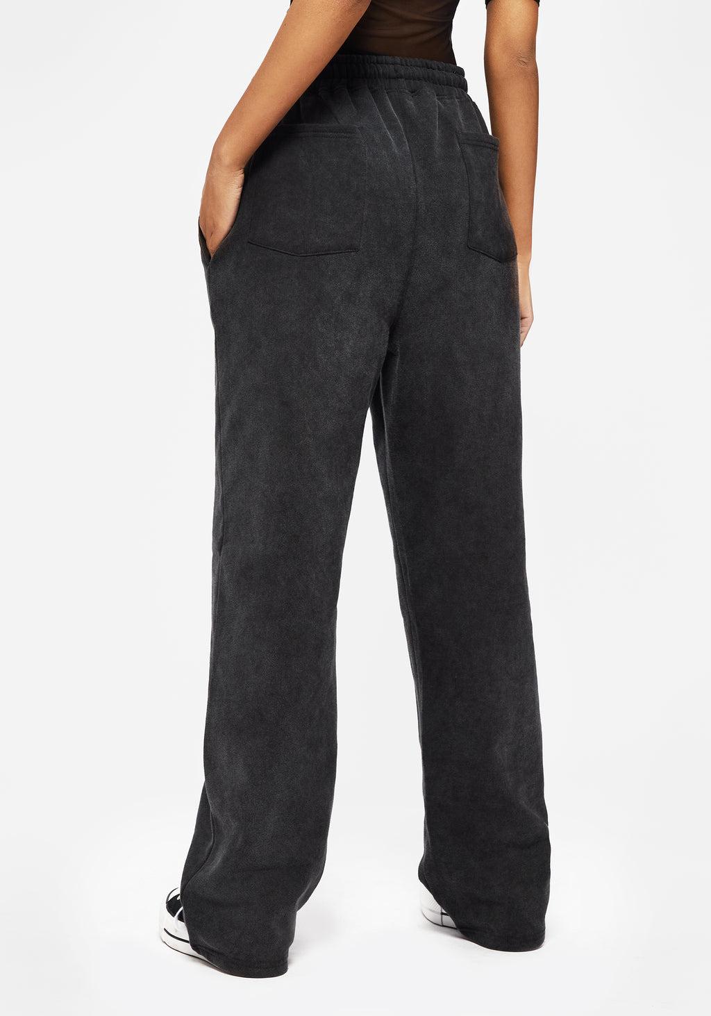 Entwined Rose Graphic Print Straight Leg Sweatpants Product Image