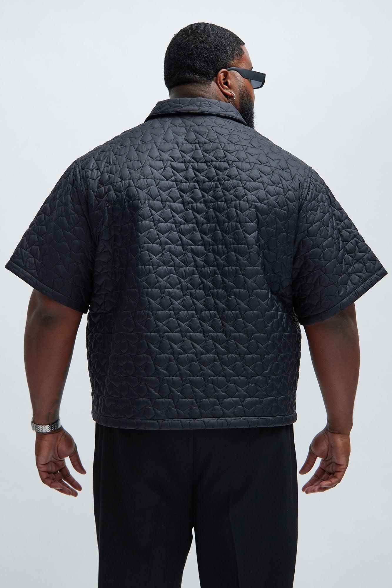Attucks Quilted Nylon Shirt - Black Product Image