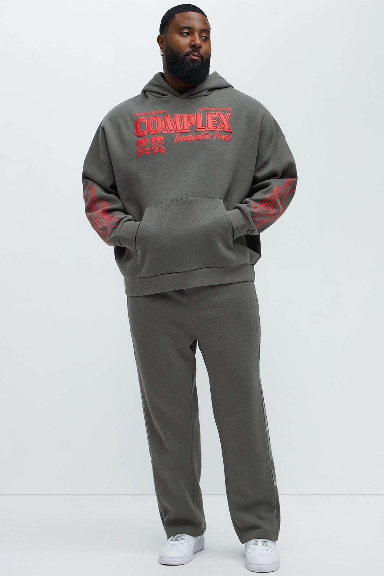 Tyson Imaginative Joy Oversized Hoodie - Grey Product Image