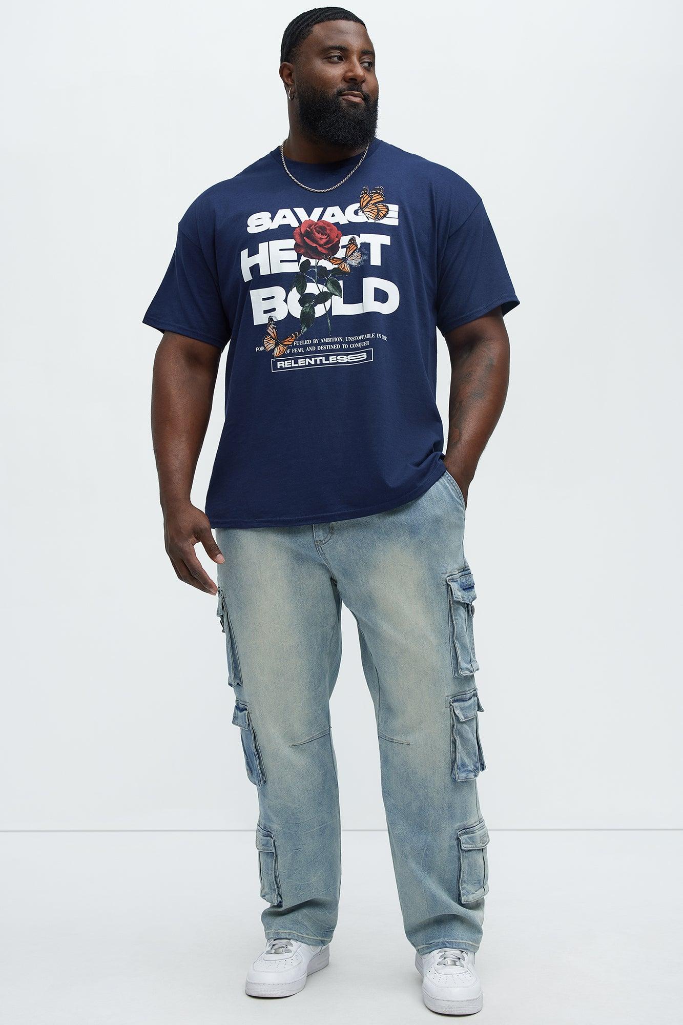Bidding Straight Cargo Jeans - Light Wash Product Image