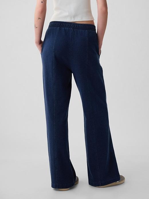 Heavyweight French Terry Seamed Wide-Leg Sweatpants Product Image