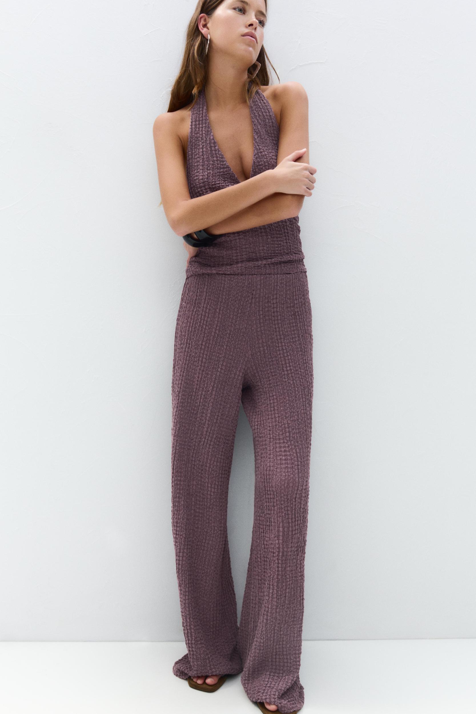 Creased-effect pants Product Image