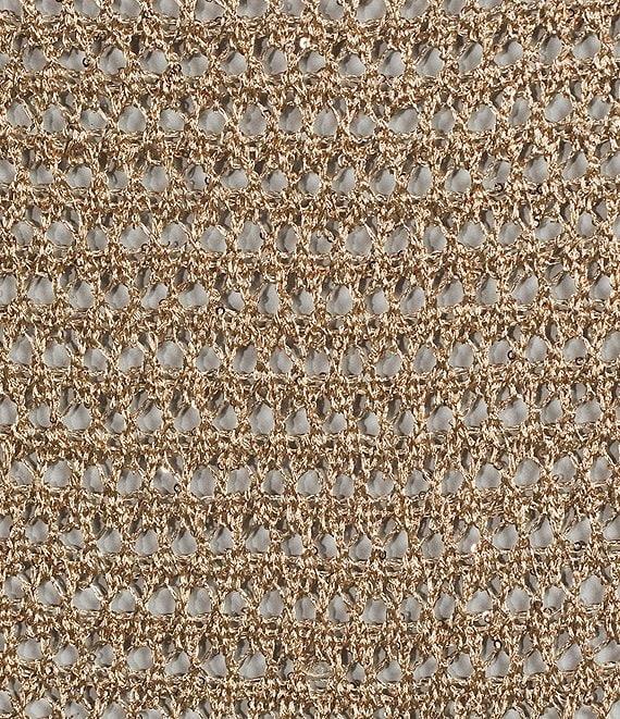 Guess Ava Sleeveless Sequin-Embellished Open-Stitch Tank Top Product Image