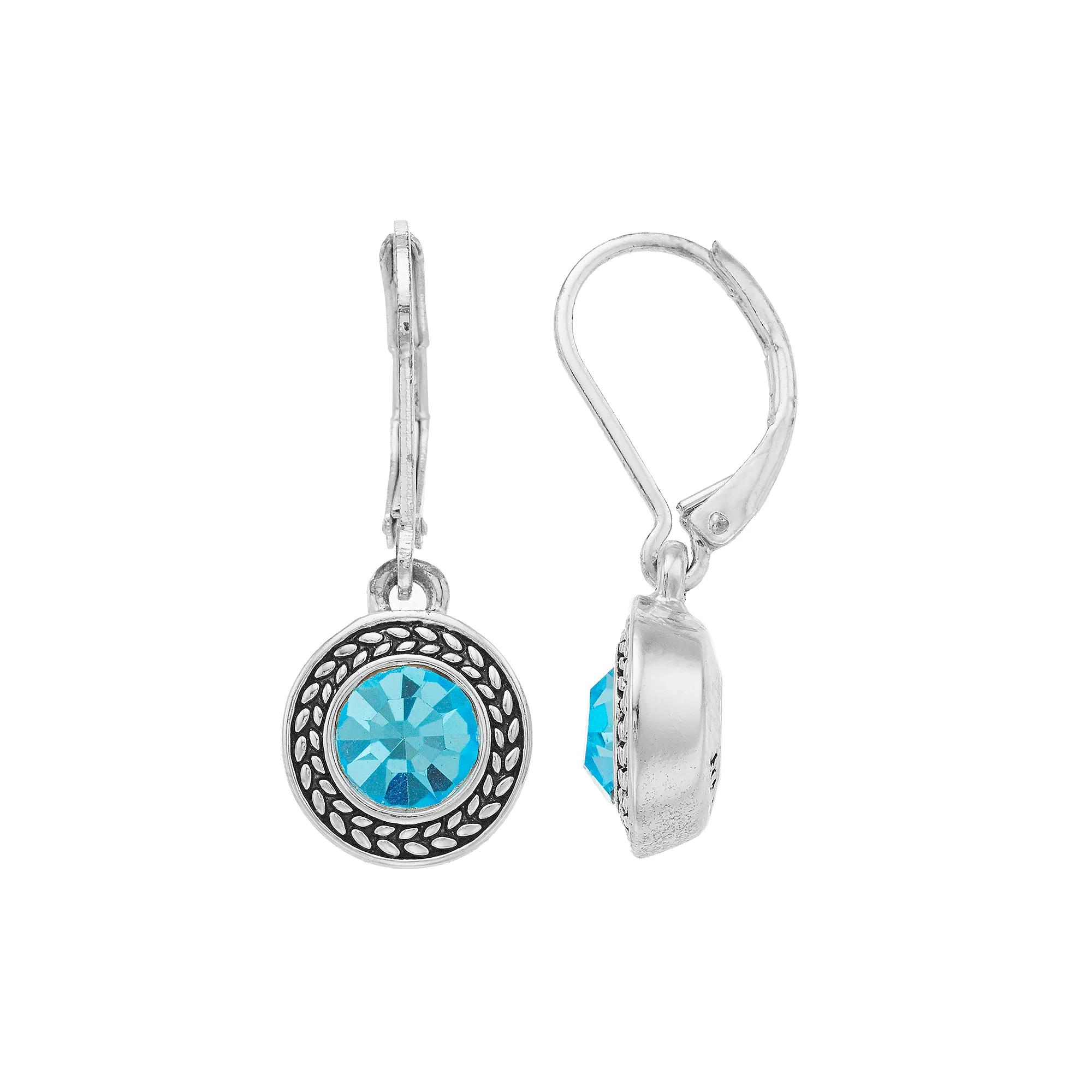 Napier Drop Earrings, Women's, Light Blue Product Image