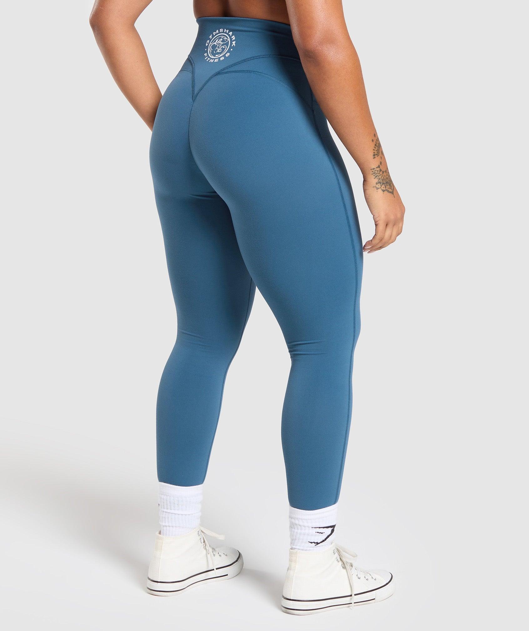 Gymshark Legacy Logo Leggings - Success Blue Female Product Image