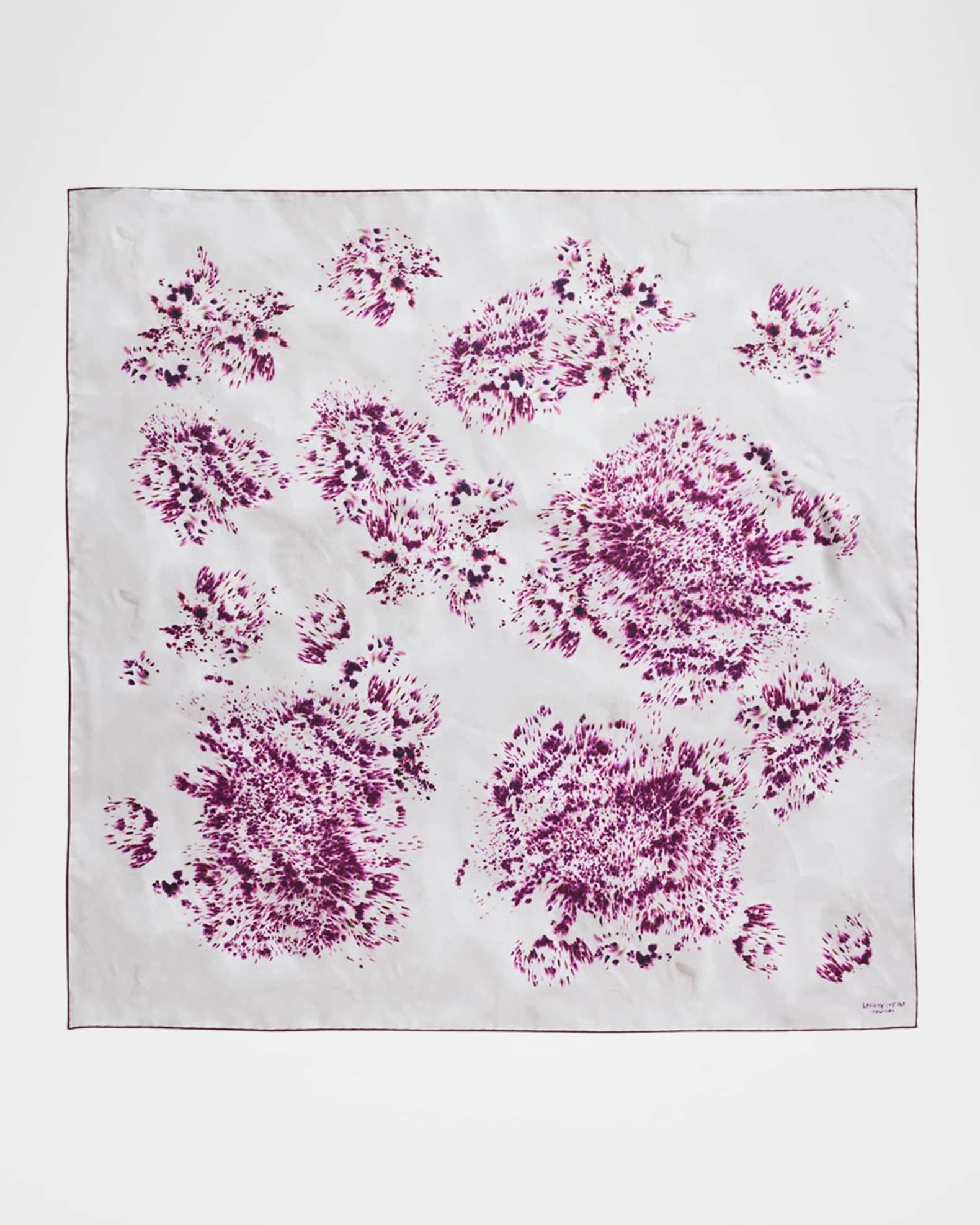 Spotted Glaze Silk Twill Square Scarf Product Image