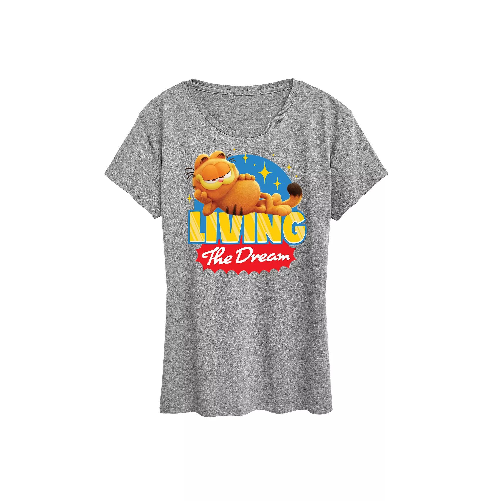 Women's The Garfield Movie Living The Dream Graphic Tee,  Product Image