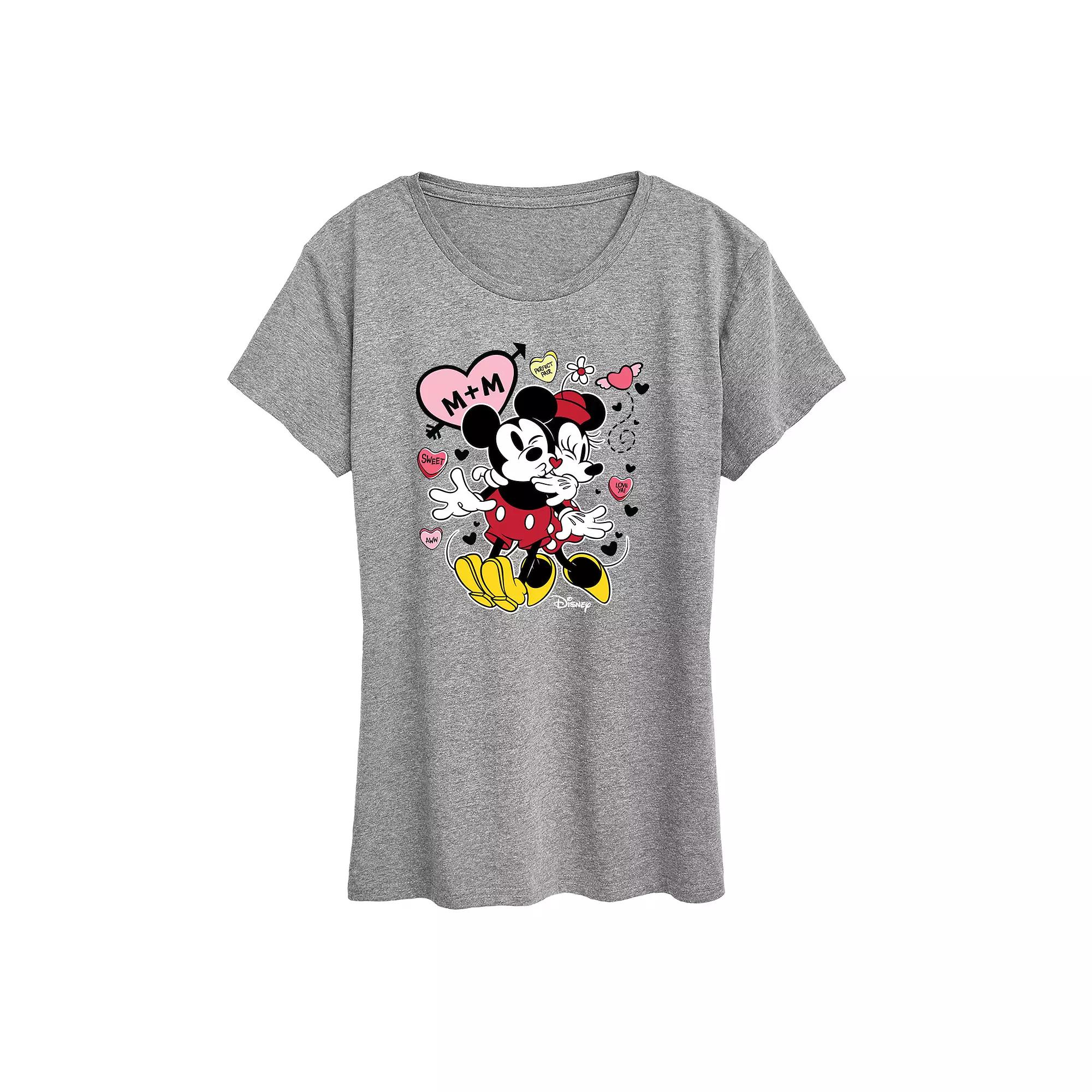 Disney's Mickey & Minnie Mouse Women's Heart Graphic Tee,  Product Image