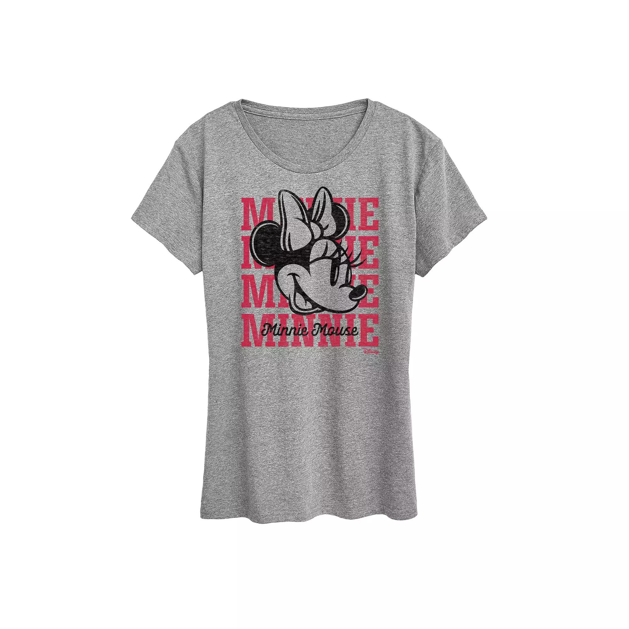 Disney's Minnie Mouse Women's Repeated Graphic Tee,  Product Image
