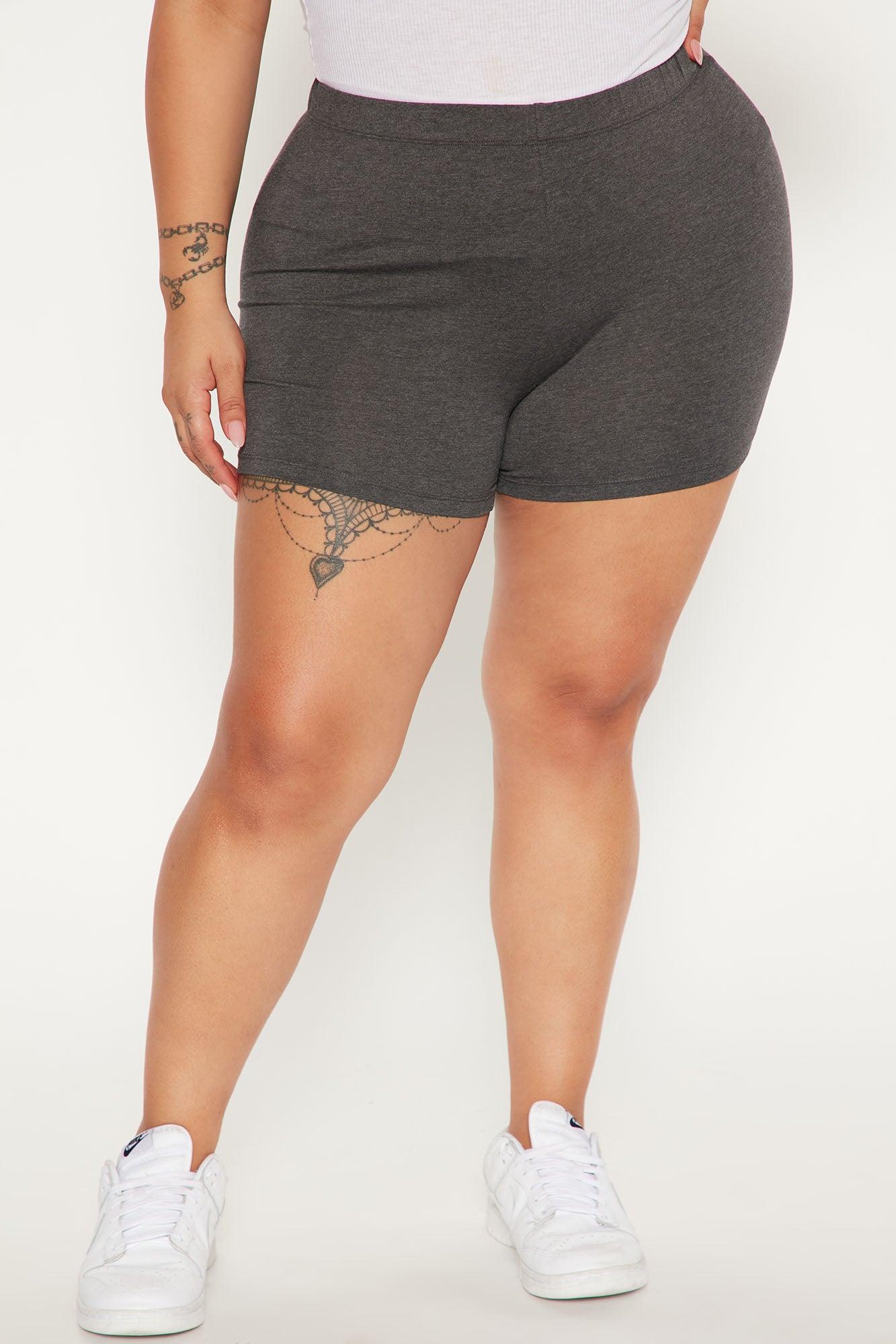 Plain Jane Mini Shorts - Charcoal Product Image