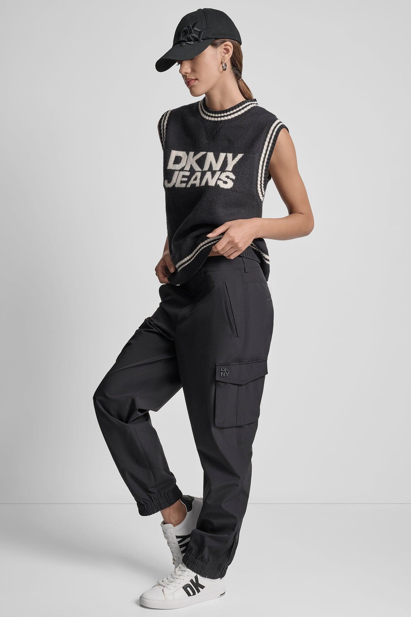 HIGH WAIST CARGO JOGGER WITH ZIPPER OPENING AT ANKLE Product Image