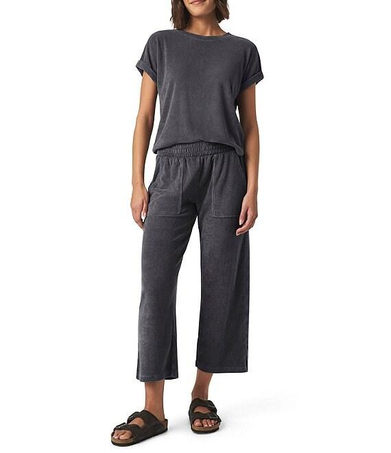 Splendid Taryn Knit Terry Crew Neck Short Sleeve Tee Shirt Product Image