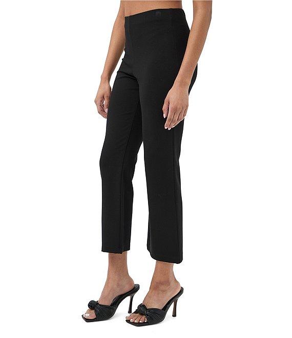 Trina Turk Sorrel Cozy Ponte High-Rise Kick Flare Cropped Pants Product Image