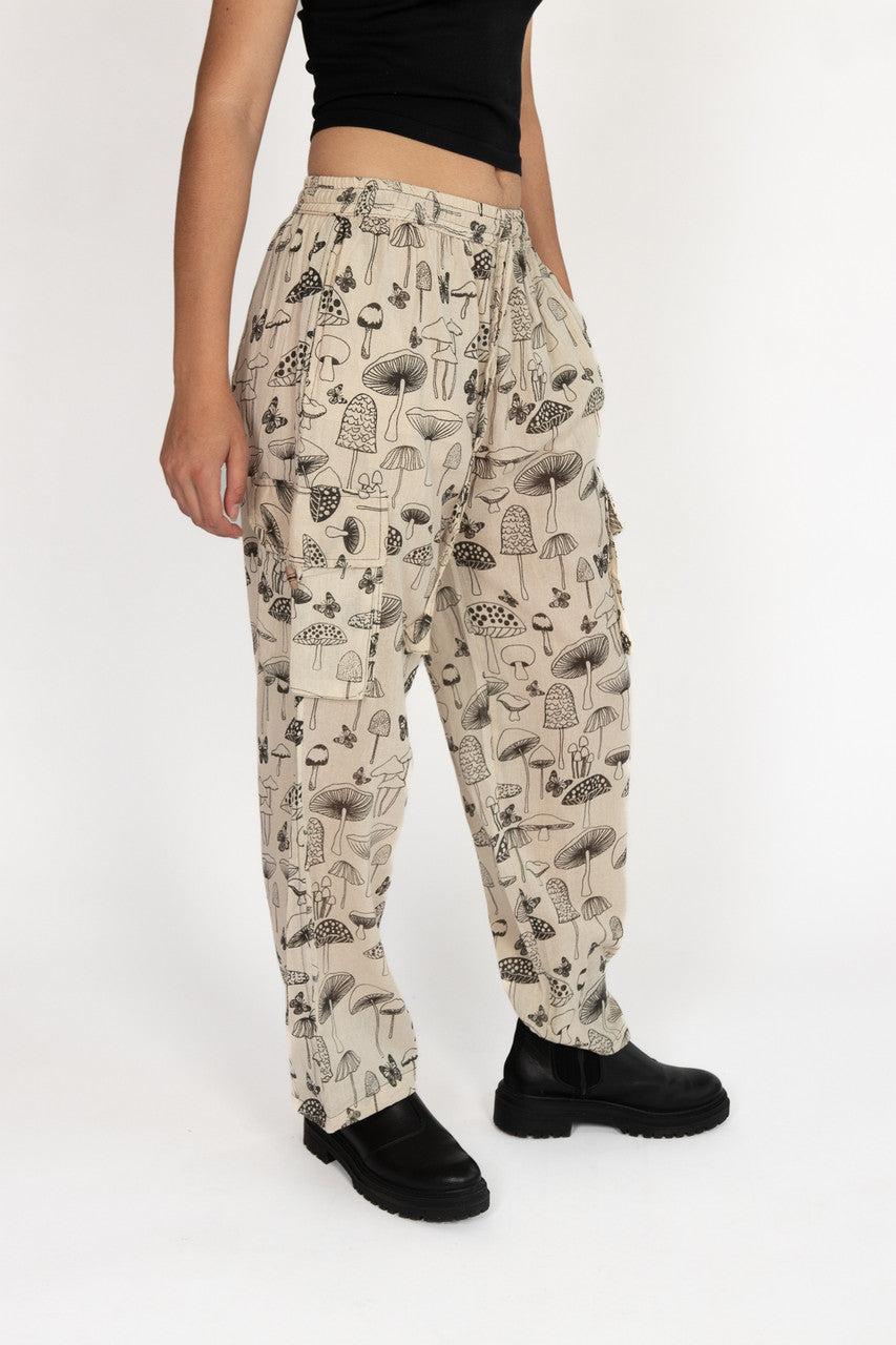 Natural Mushroom Cargo Pants Product Image