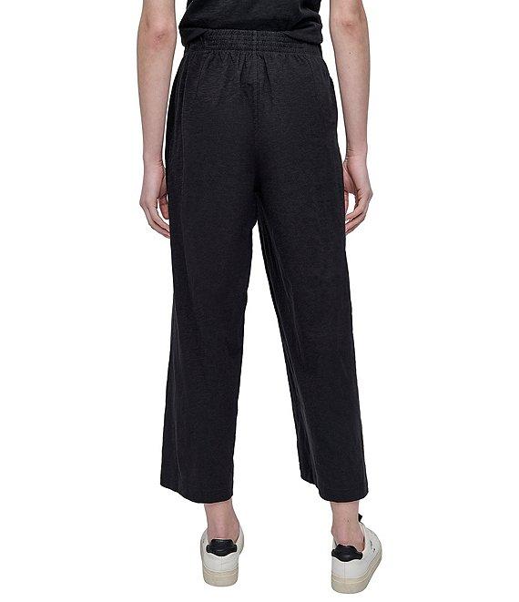 DKNY Sport by Donna Karan Slub Ankle Length Wide Leg Pants Product Image