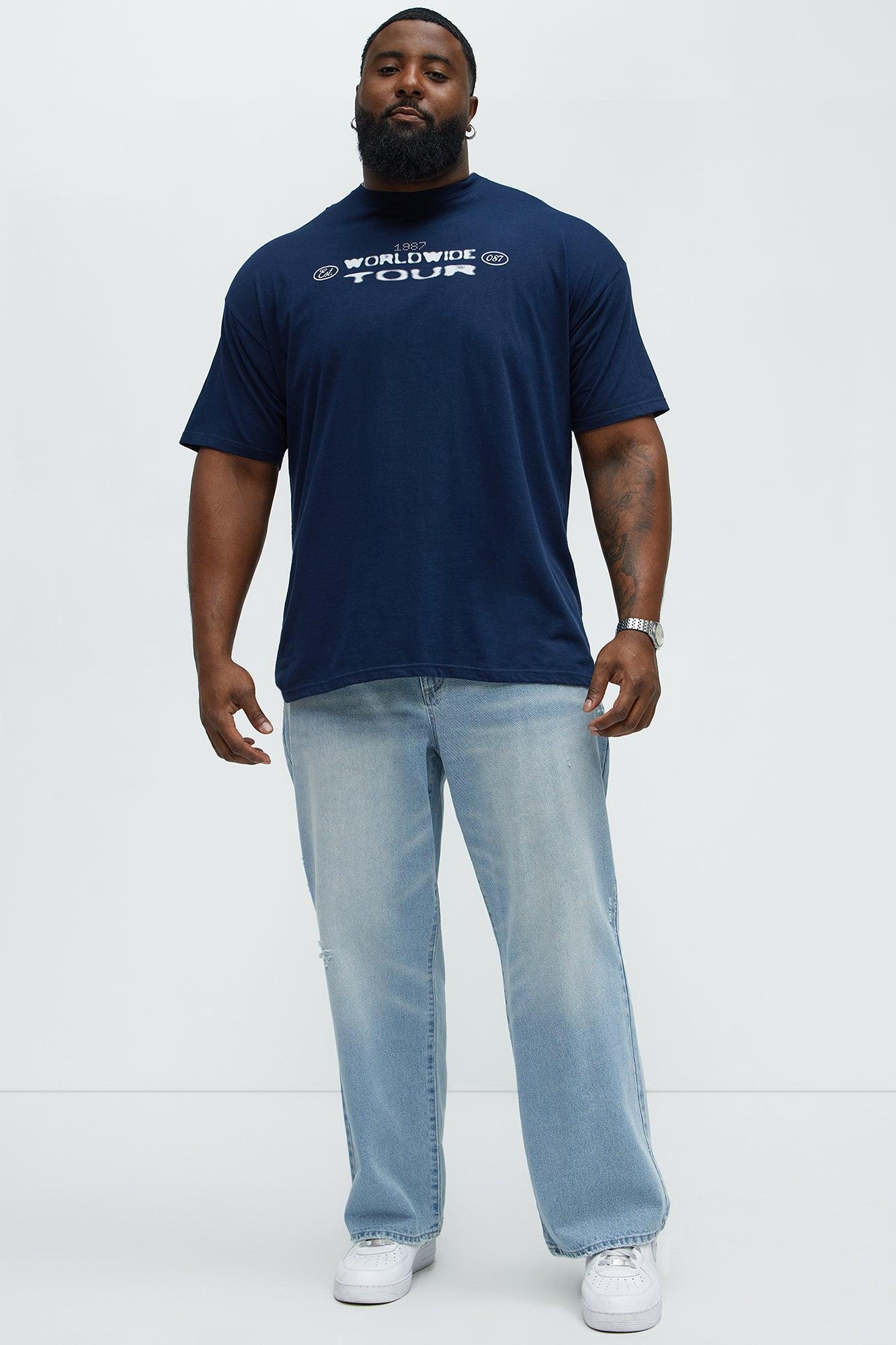 Worldwide Tour Melrose Short Sleeve Tee - Navy Product Image