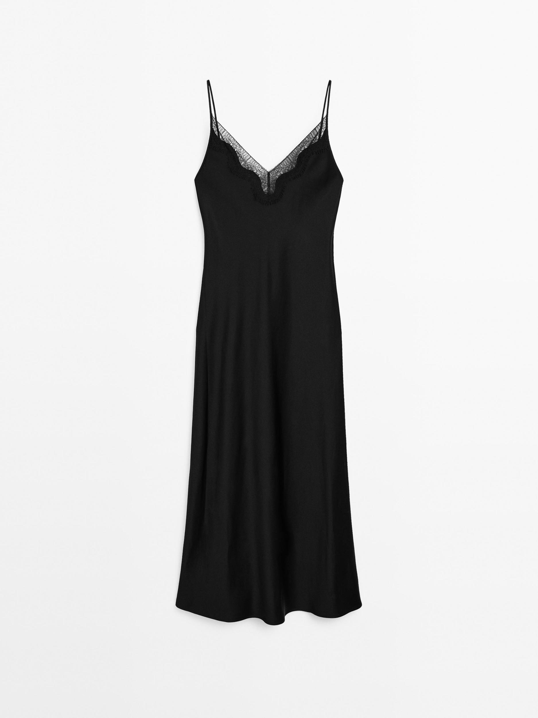Long Satin Slip Dress Product Image