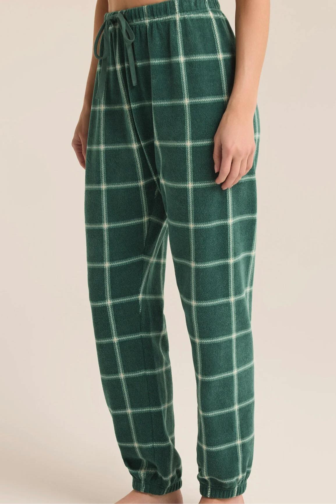 Plaid Jogger Lounge Pants Product Image
