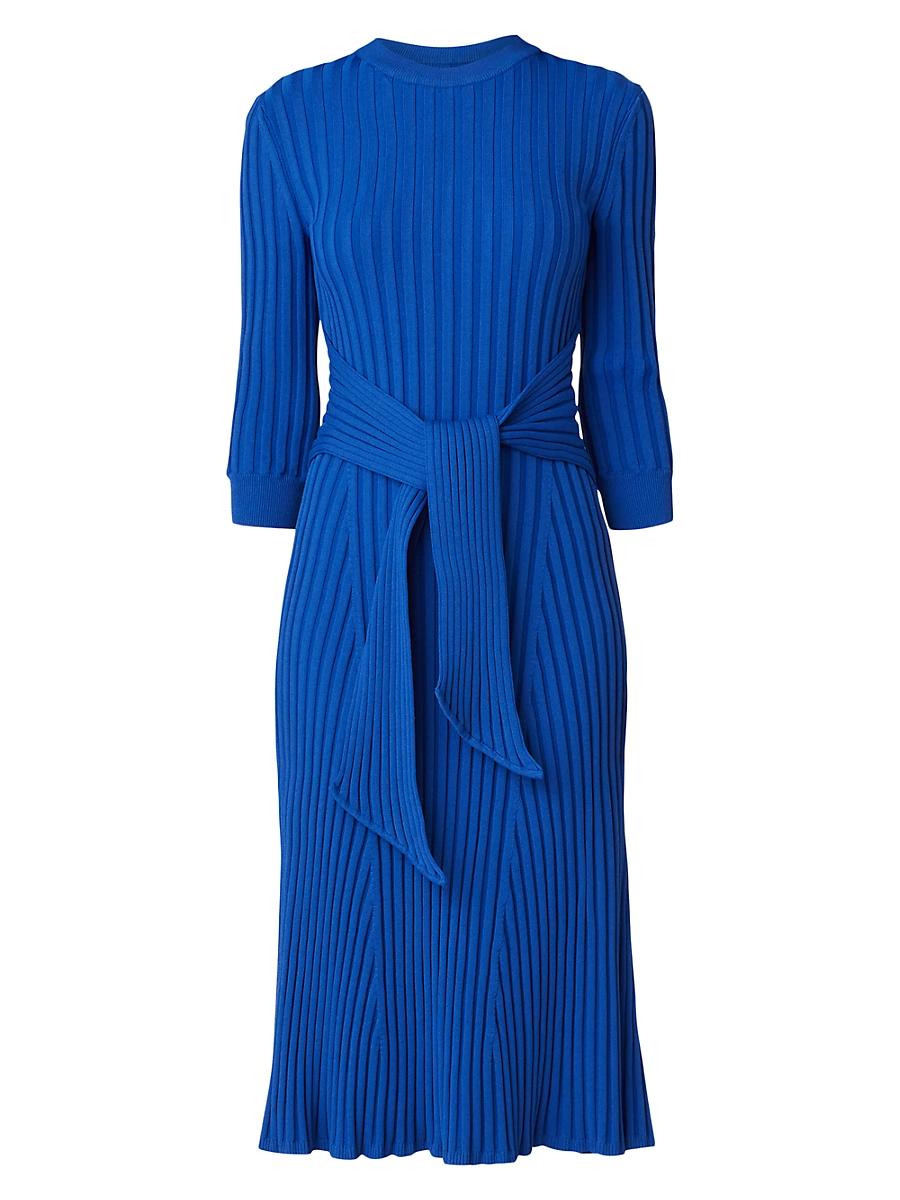 Womens Lillian Rib-Knit Midi-Dress Product Image