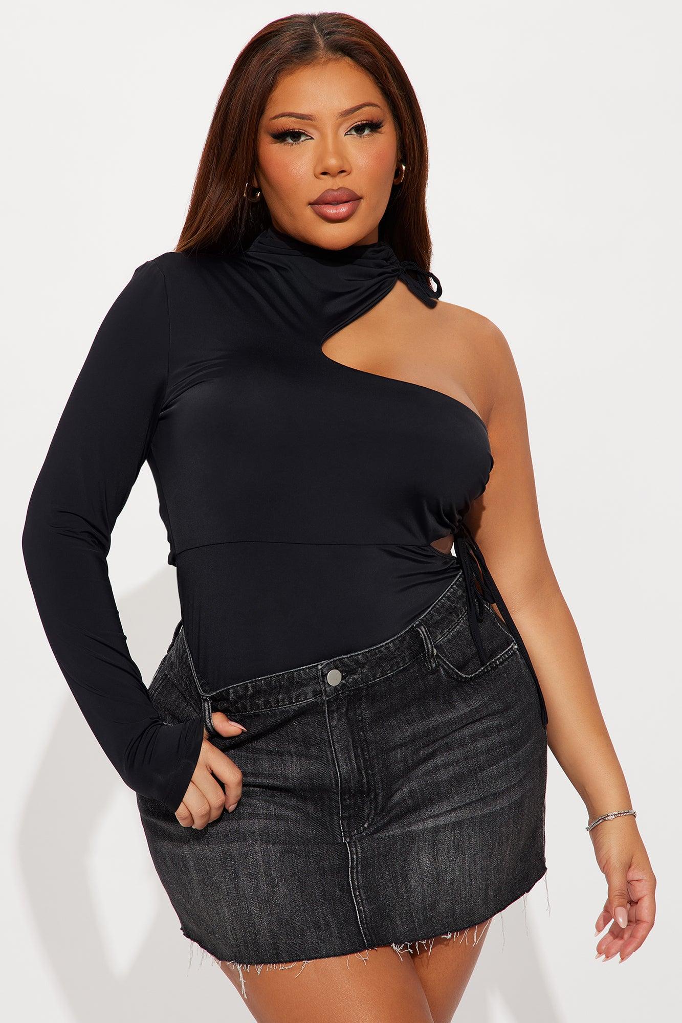 Eleni Cut Out Bodysuit - Black Female Product Image