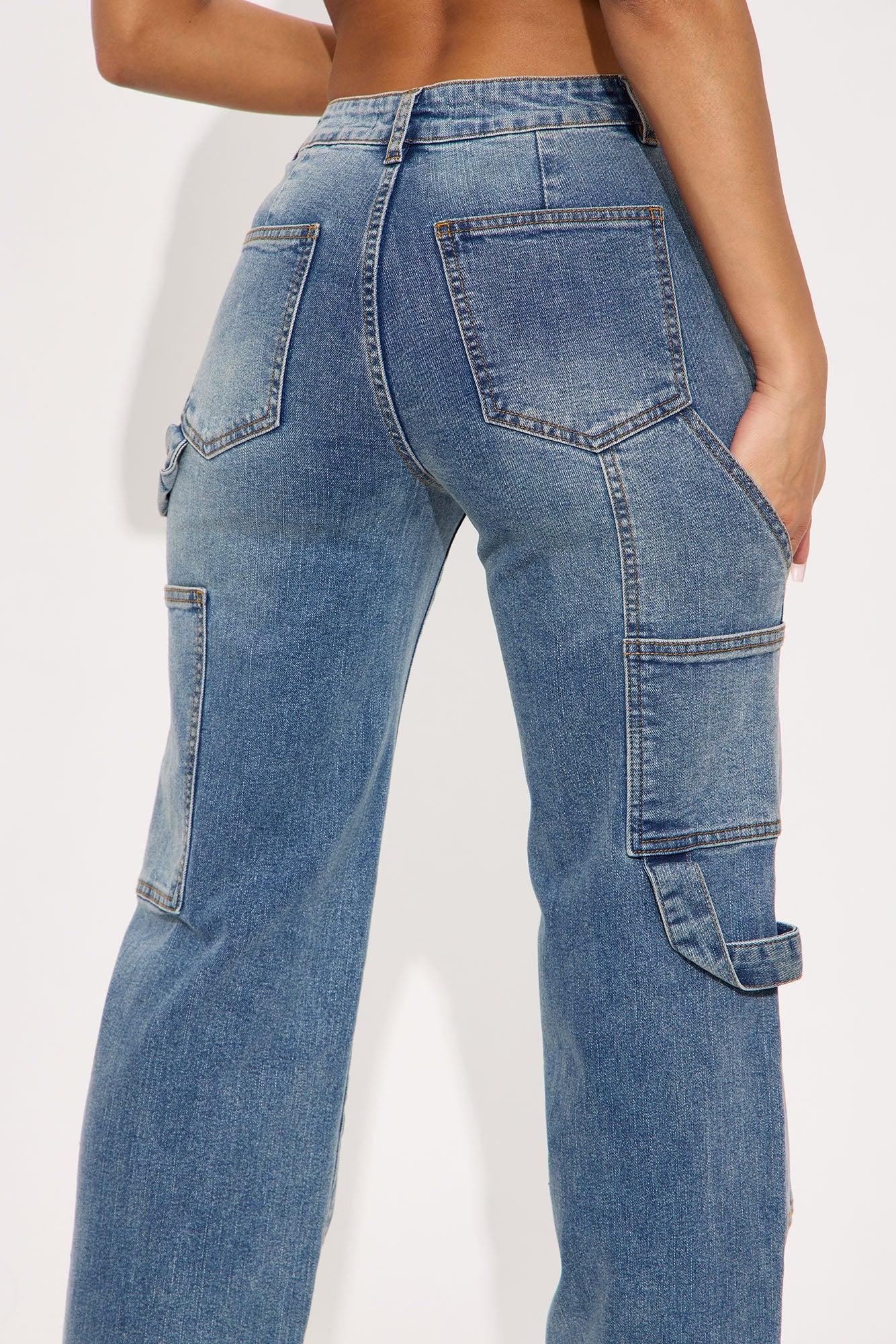 Carlisle Carpenter Stretch Straight Leg Jeans - Medium Wash Female Product Image