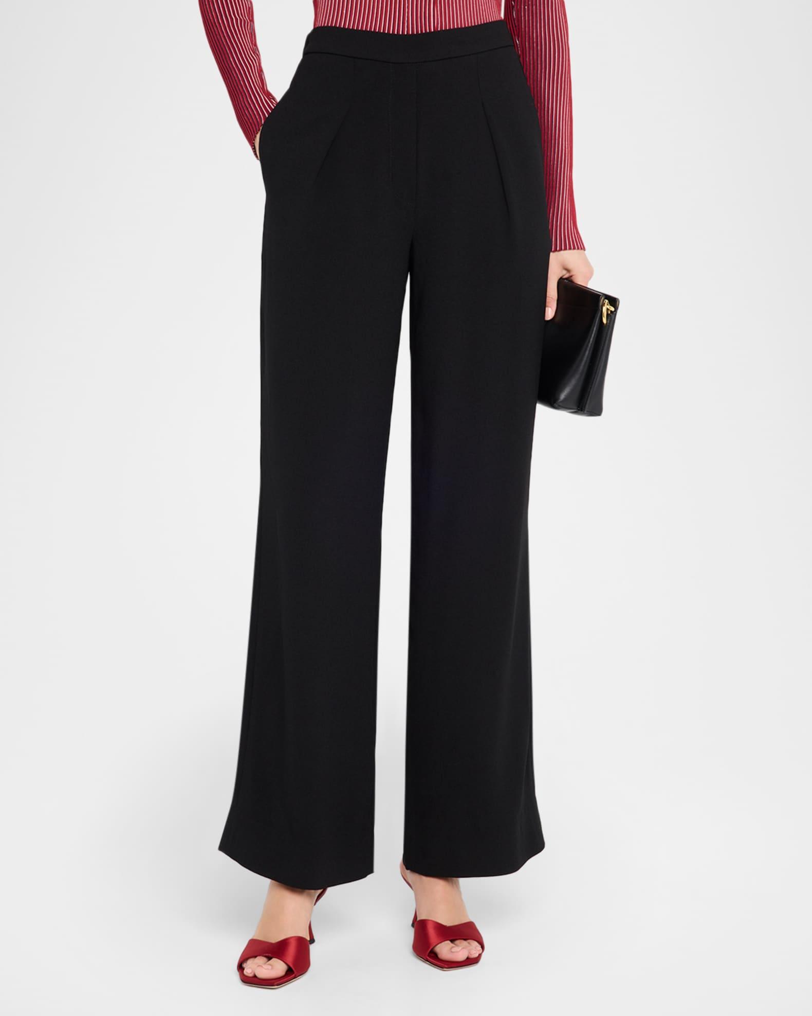 High-Rise Stretch Trousers Product Image