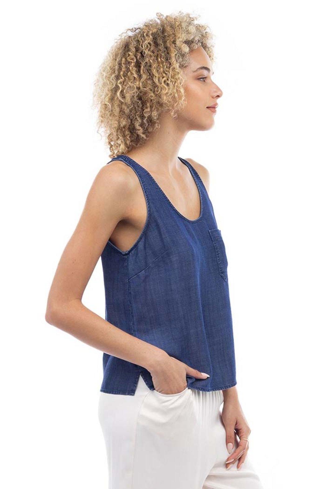 Tencel Tank With Front Patch Pocket Product Image