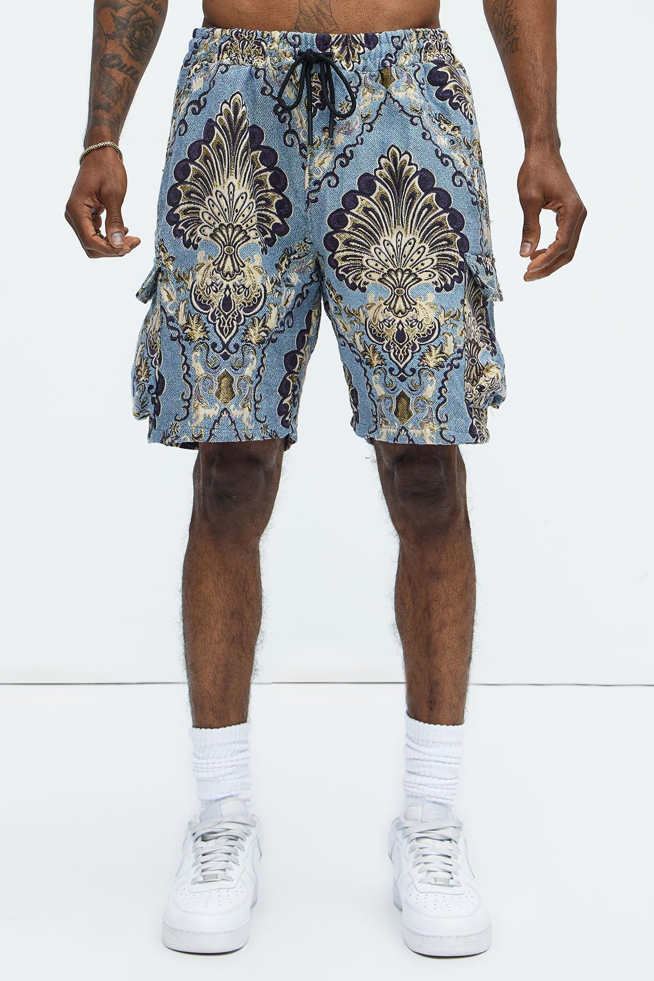 Highland Tapestry Shorts - Blue/combo Product Image